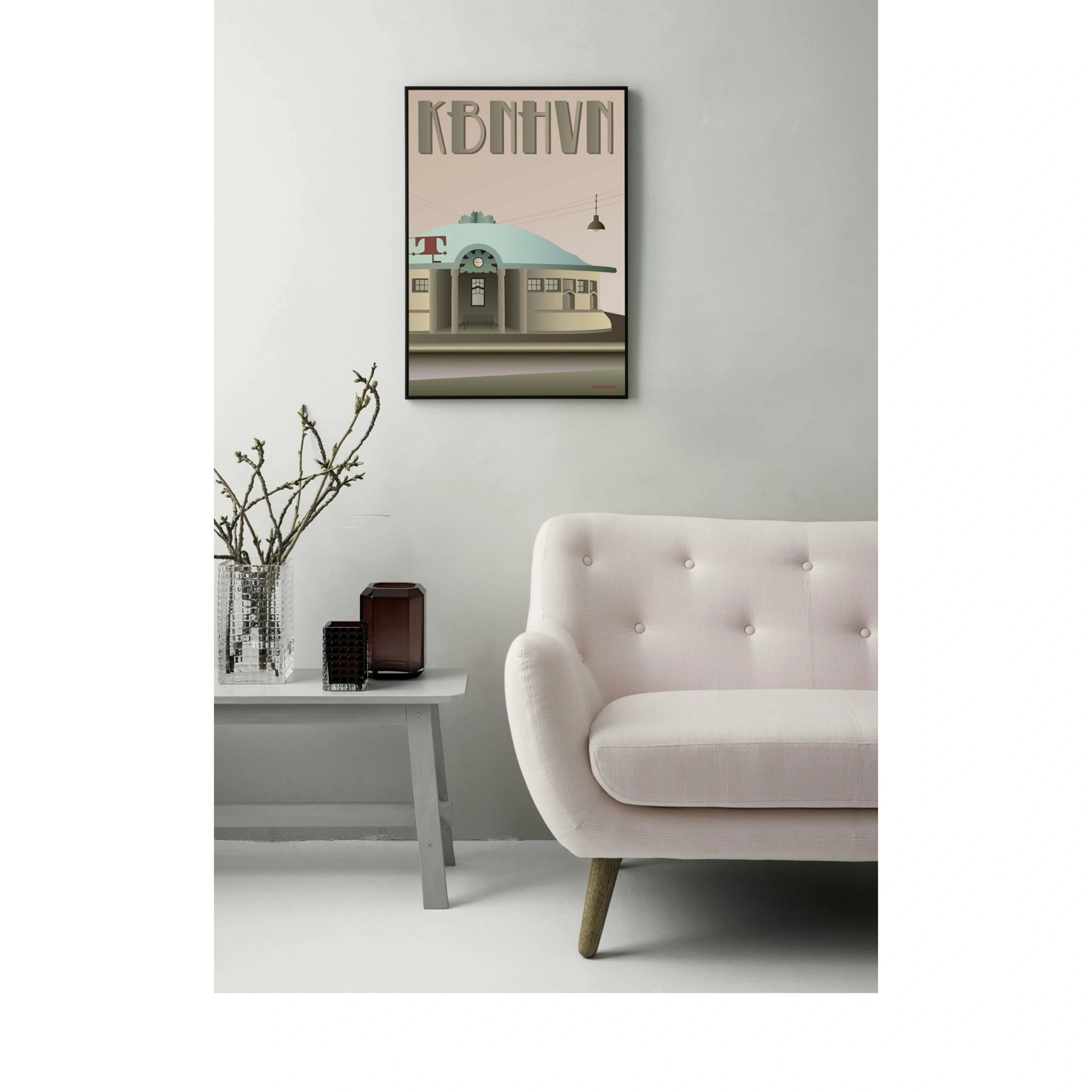 Vissevasse Copenhagen Triangle Poster, 30 X40 Cm