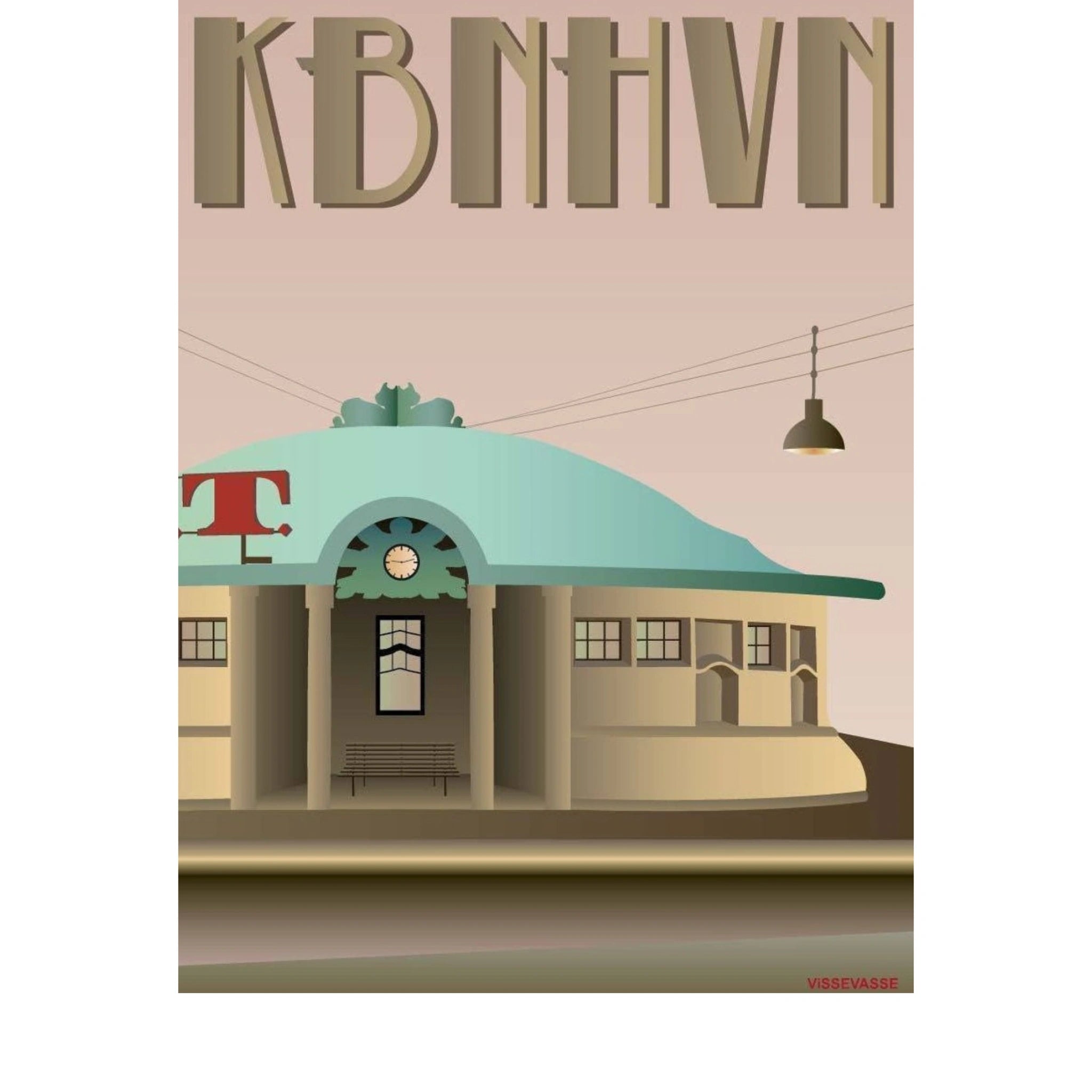 Vissevasse Copenhagen Triangle Poster, 15 X21 Cm