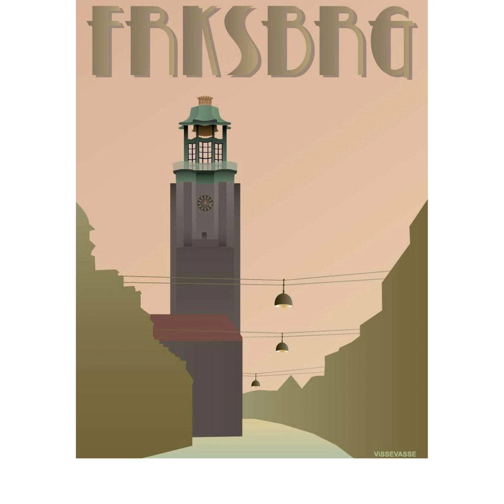 Vissevasse Frederiksberg Town Hall Poster, 50 X70 Cm