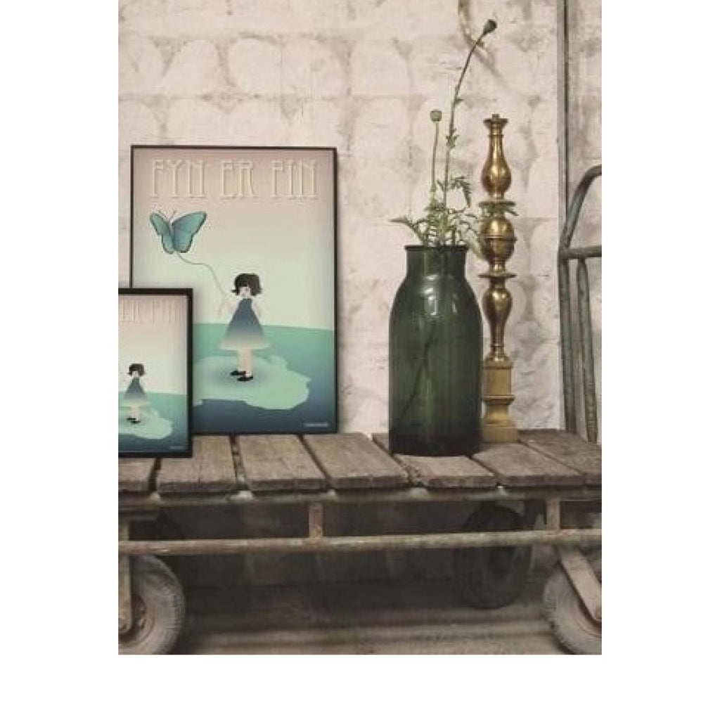 Vissevasse Fyn Poster, 15 X21 Cm