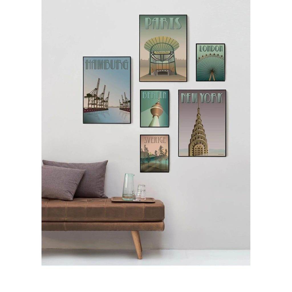 Vissevasse Berlin Tv Tower Poster, 50 X70 Cm