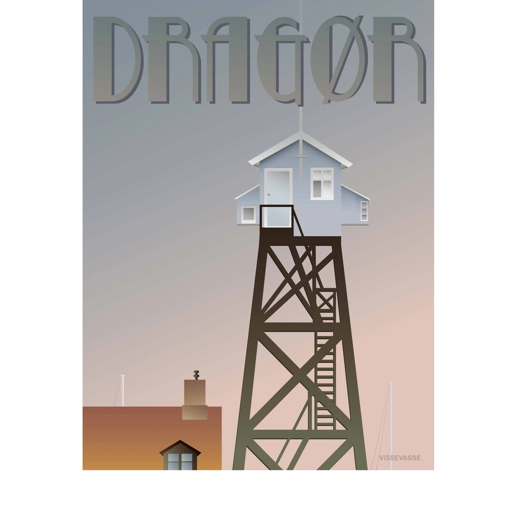 Vissevasse Dragør Tower Poster, 15 X21 Cm