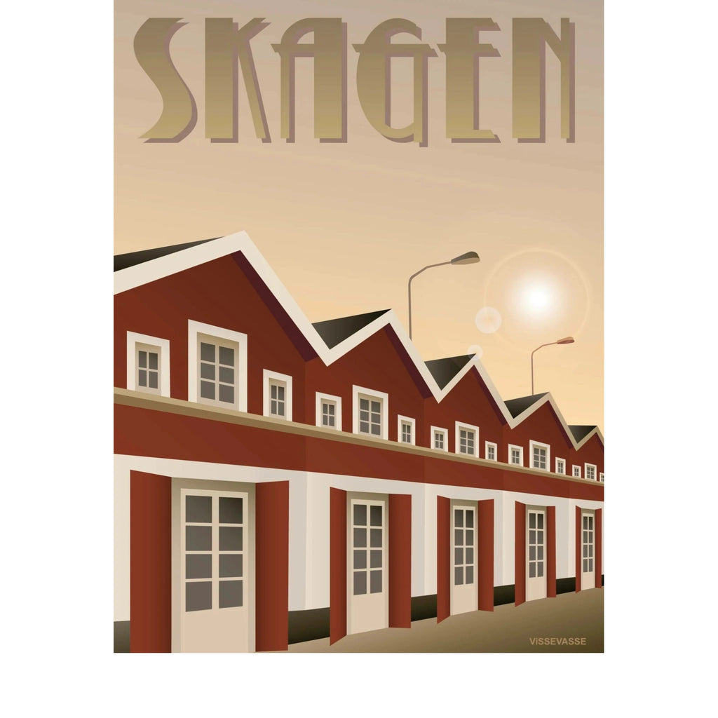 Vissevasse Skagen Hafen Poster, 50 X70 Cm