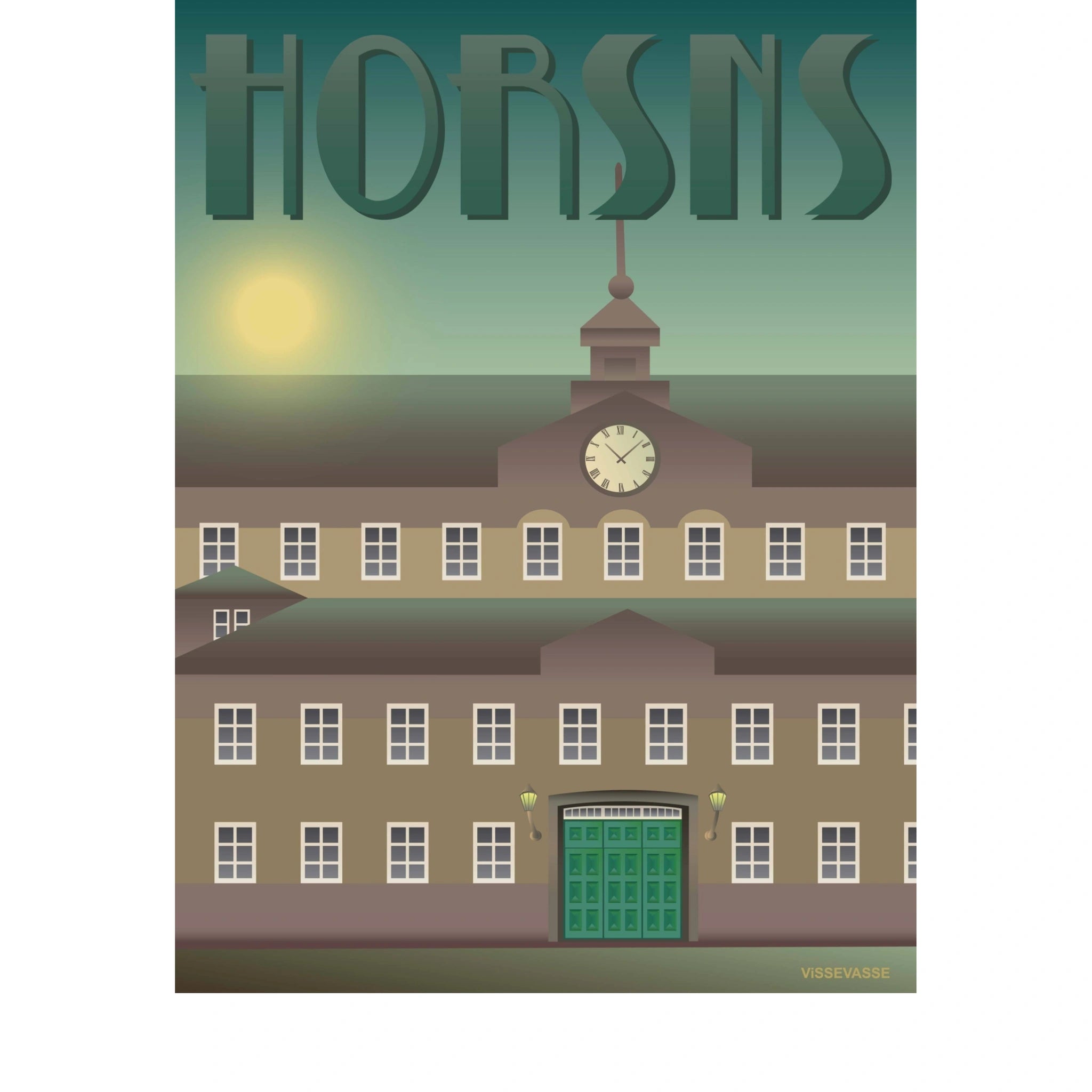 Vissevasse Horsens Prison Poster, 15 X21 Cm
