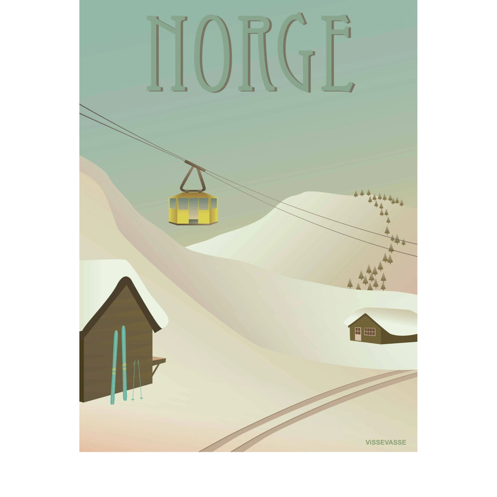 Vissevasse Norway Snow Poster, 50 X70 Cm