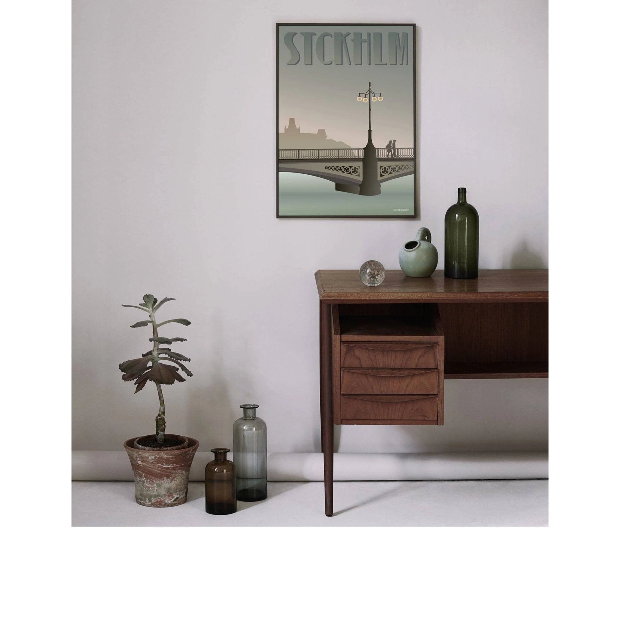 Vissevasse Stockholm Vasa Bridge Poster, 15 X21 Cm