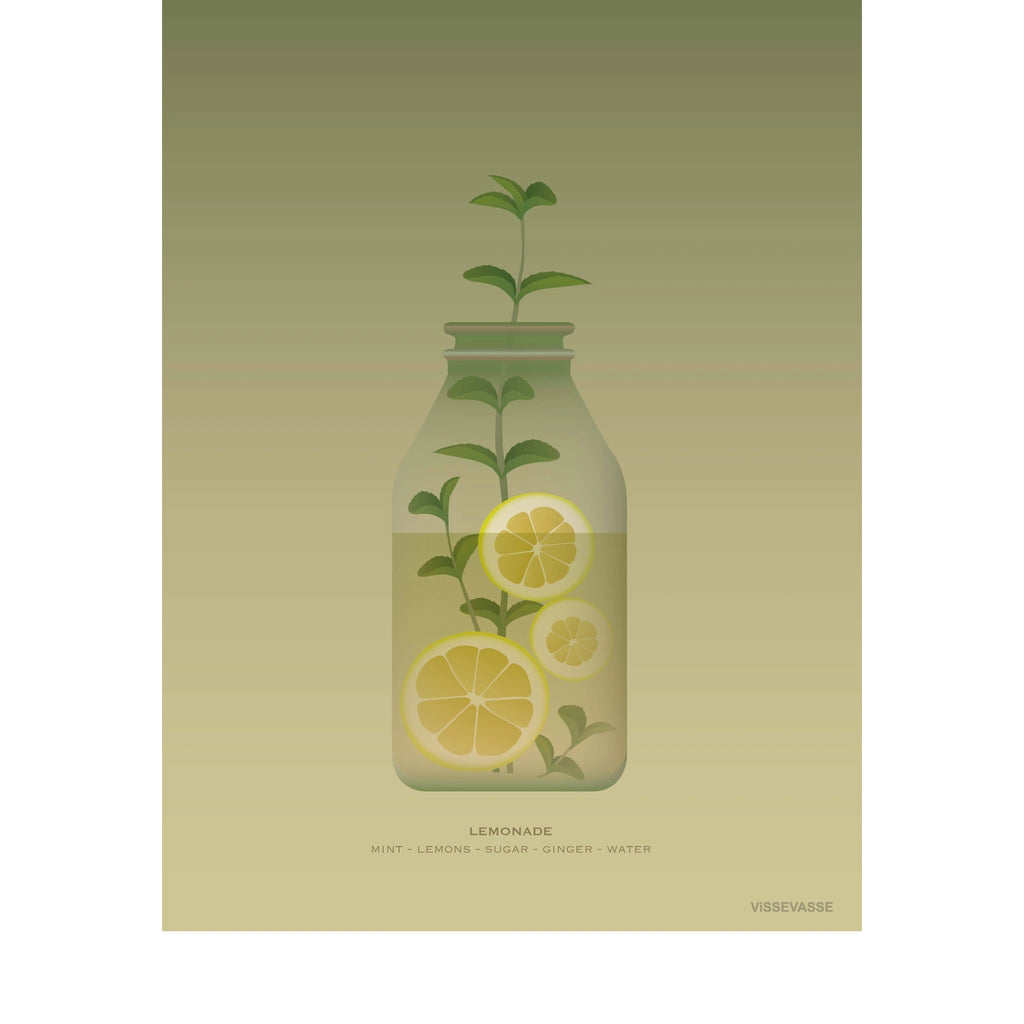 Vissevasse Lemonade Poster, 15 X21 Cm