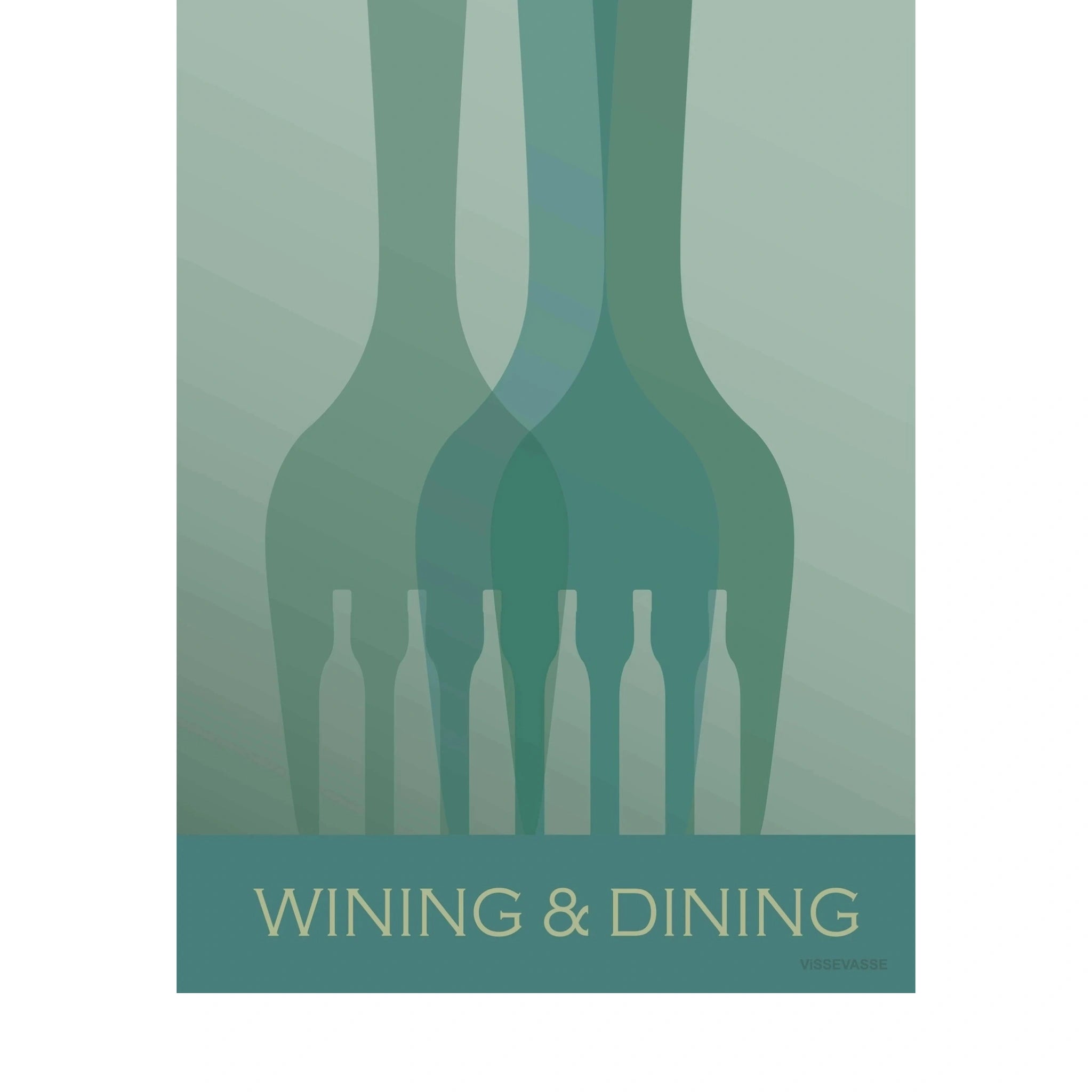 Vissevasse Wining & Dining Poster, 30 X40 Cm