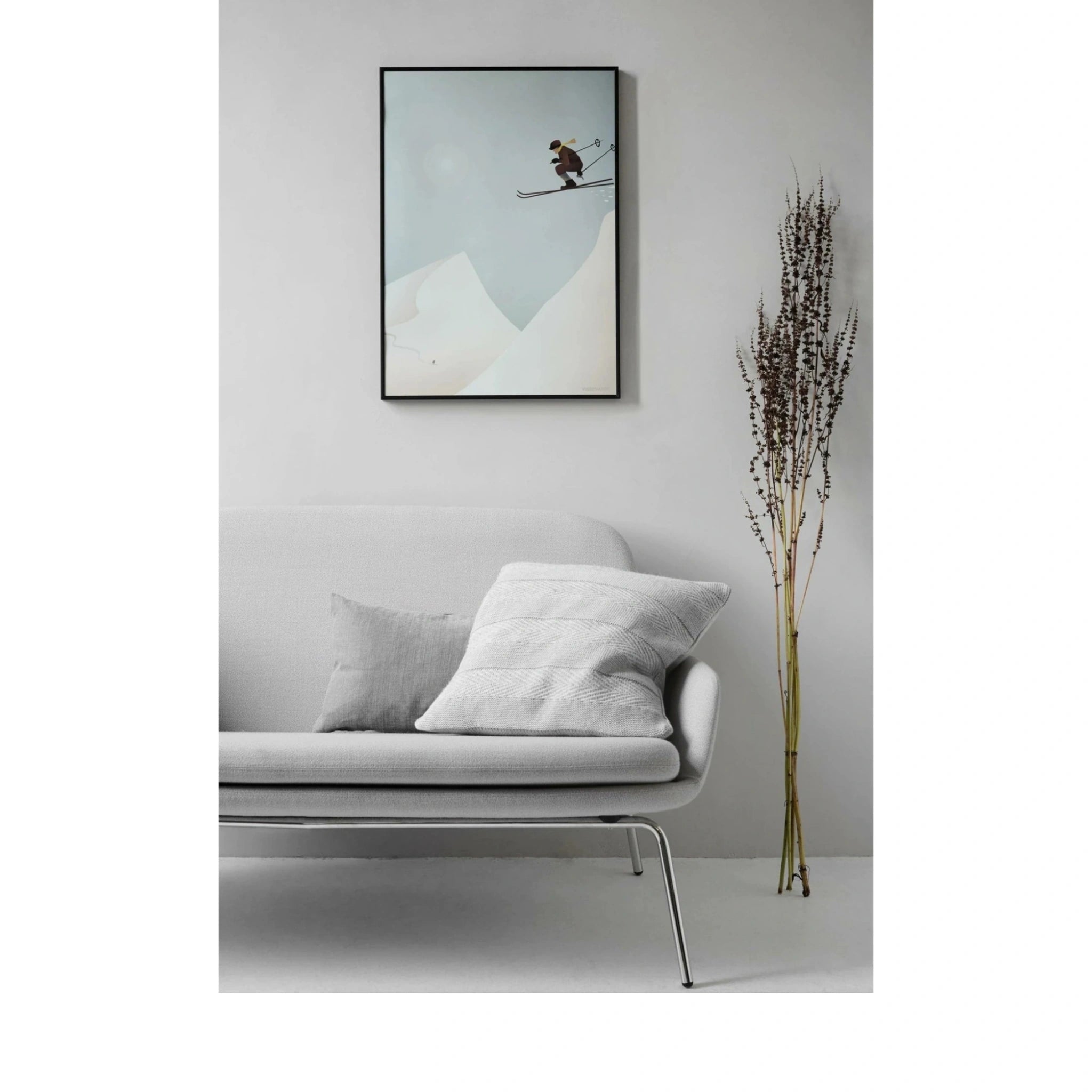 Vissevasse Skiing Poster, 30 X40 Cm