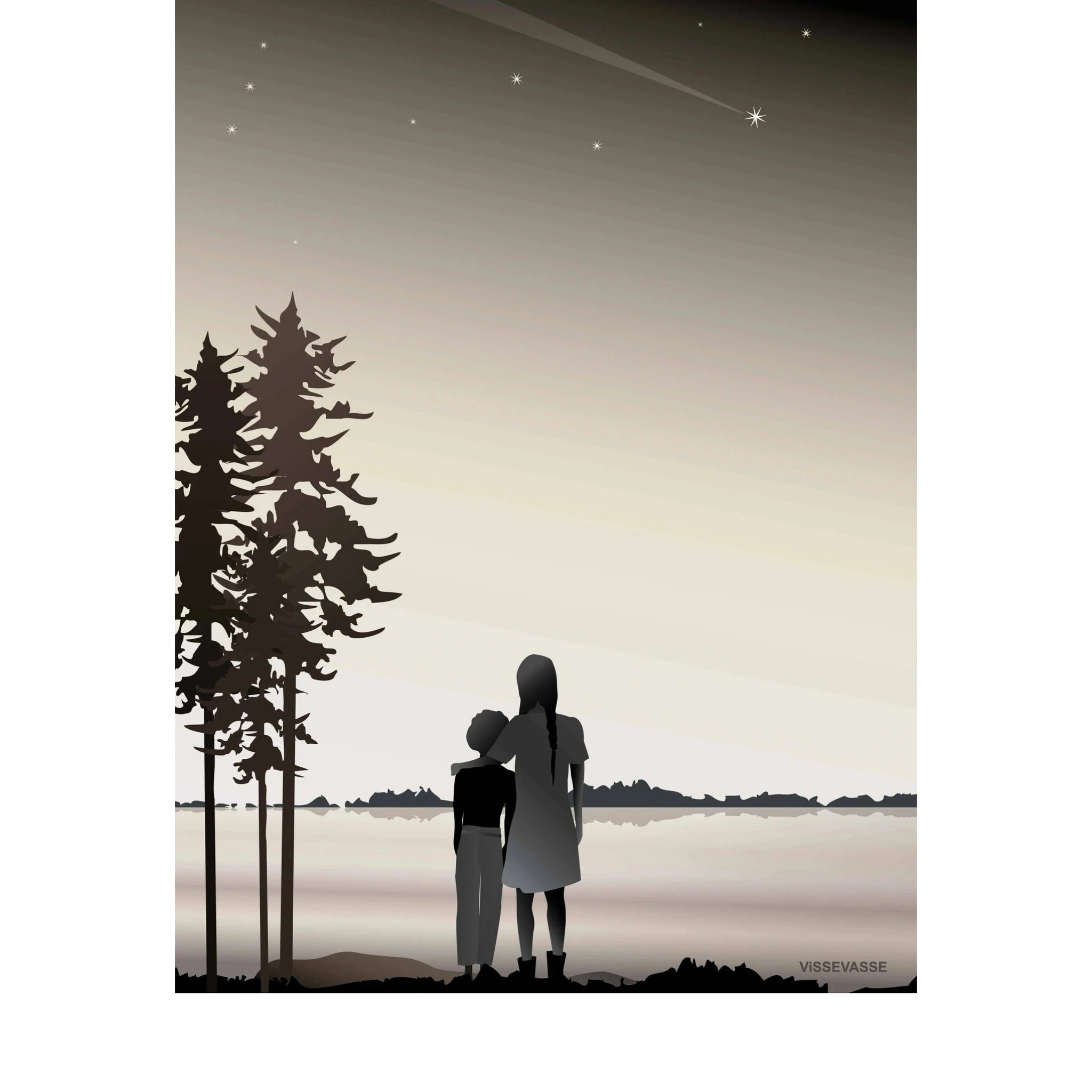 Vissevasse Friends Poster, 30 X40 Cm