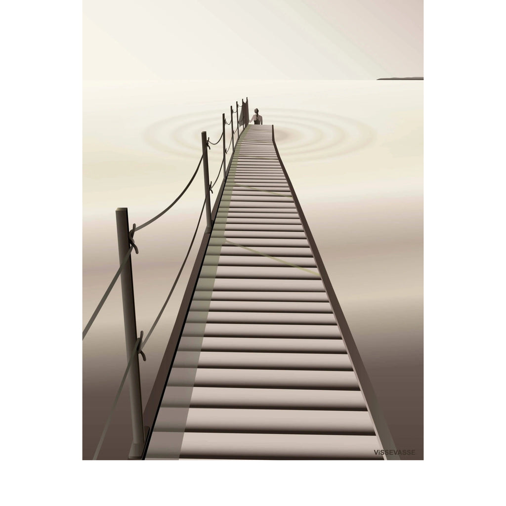 Vissevasse Evening Bath Poster, 15 X21 Cm