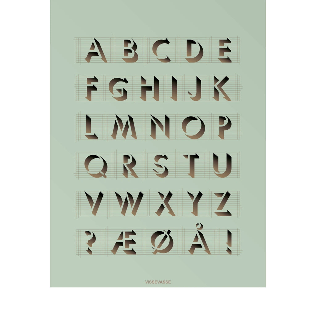 Vissevasse Abc Poster 15 X21 Cm, Mint