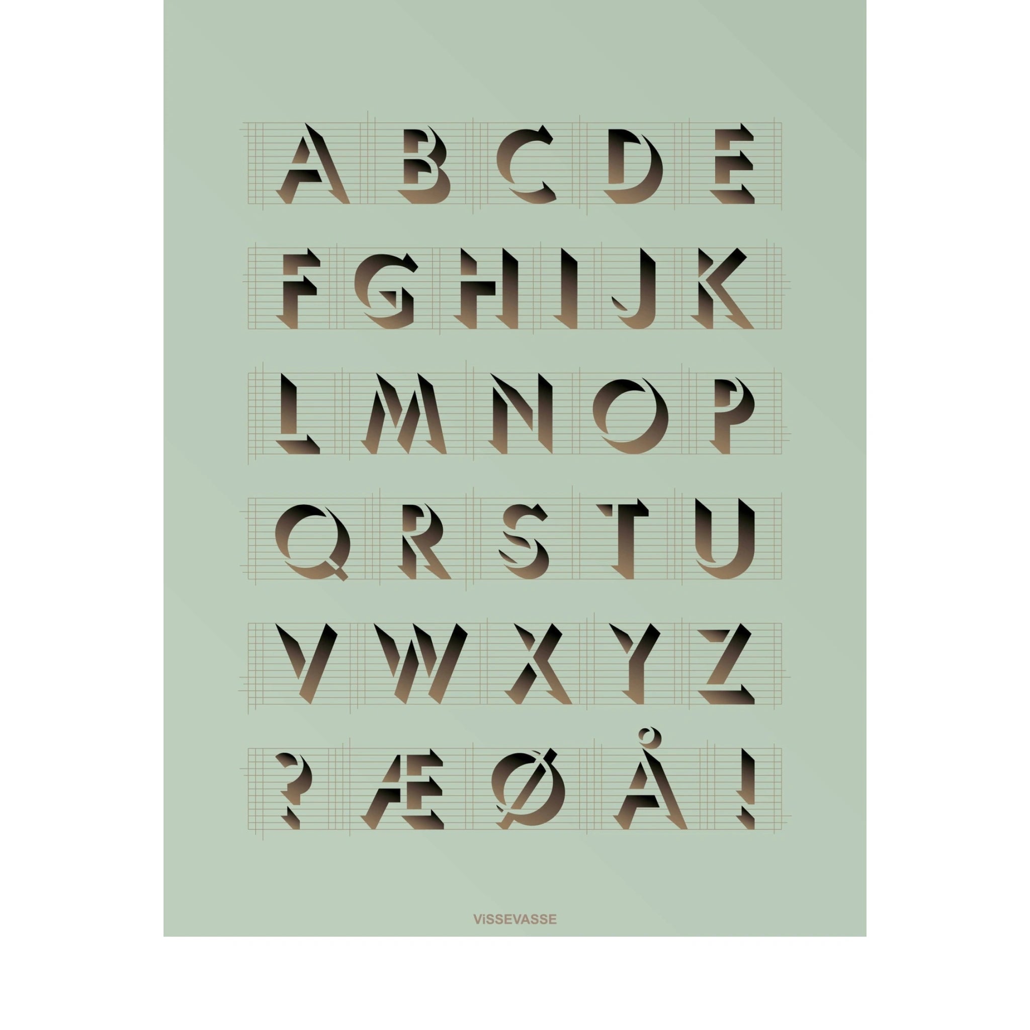 Vissevasse Abc Poster 15 X21 Cm, Mint