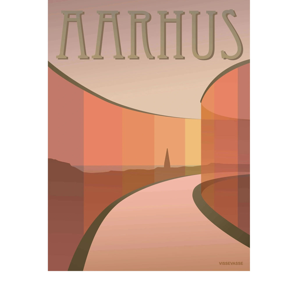 Vissevasse Aarhus Aros Poster, 30 X40 Cm