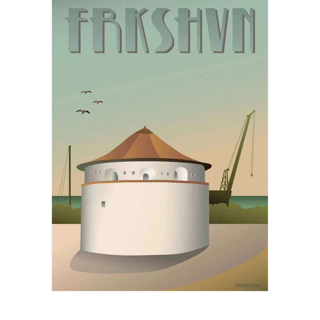 Vissevasse Frederikshavn Powder Tower Poster, 50 X70 Cm