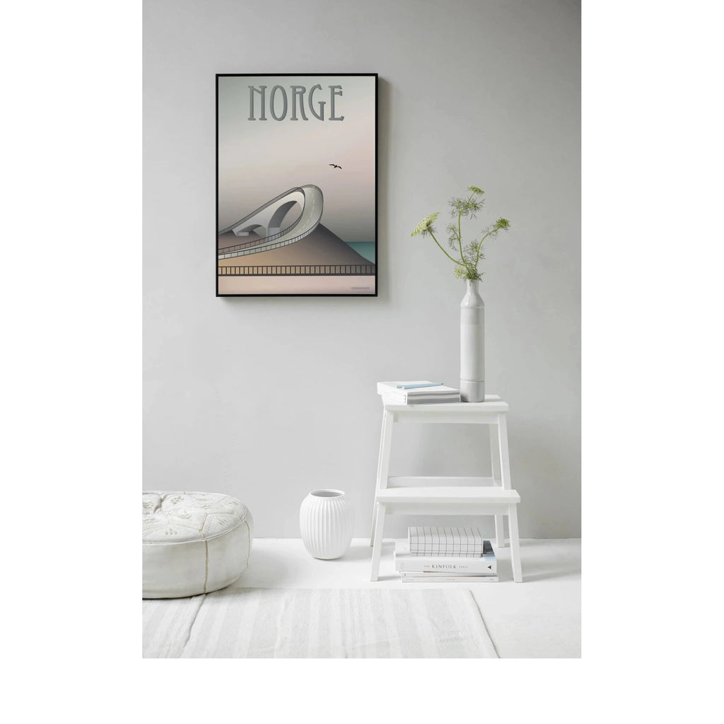 Vissevasse Norway Atlantic Road Poster, 15 X21 Cm