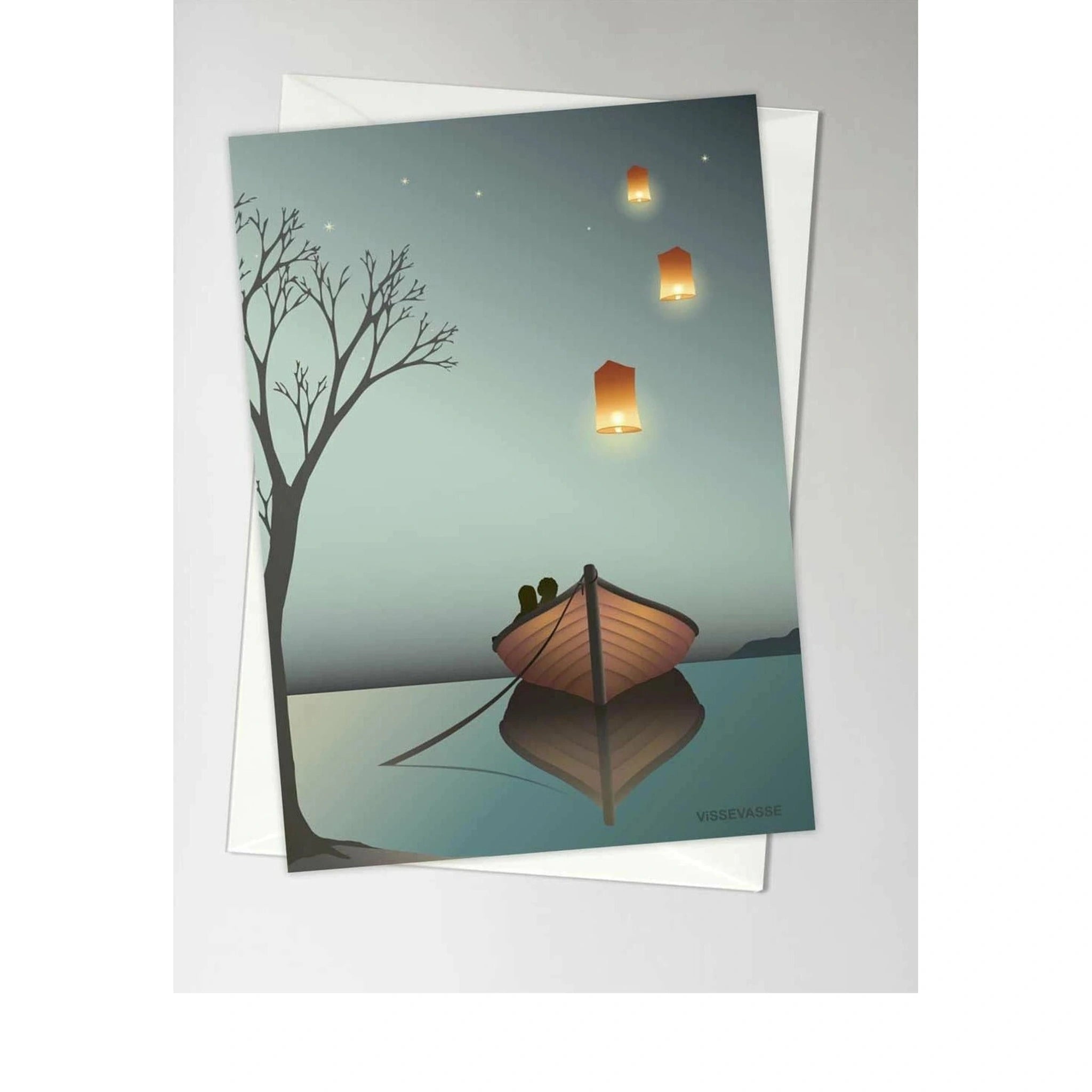 Vissevasse The Lanterns Greeting Card, A6