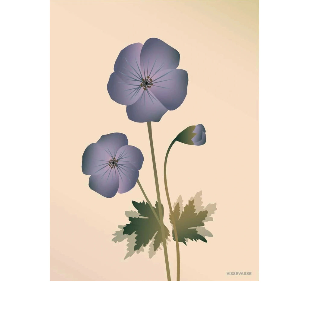 Vissevasse Geranium Poster 30 X40 Cm, Nude