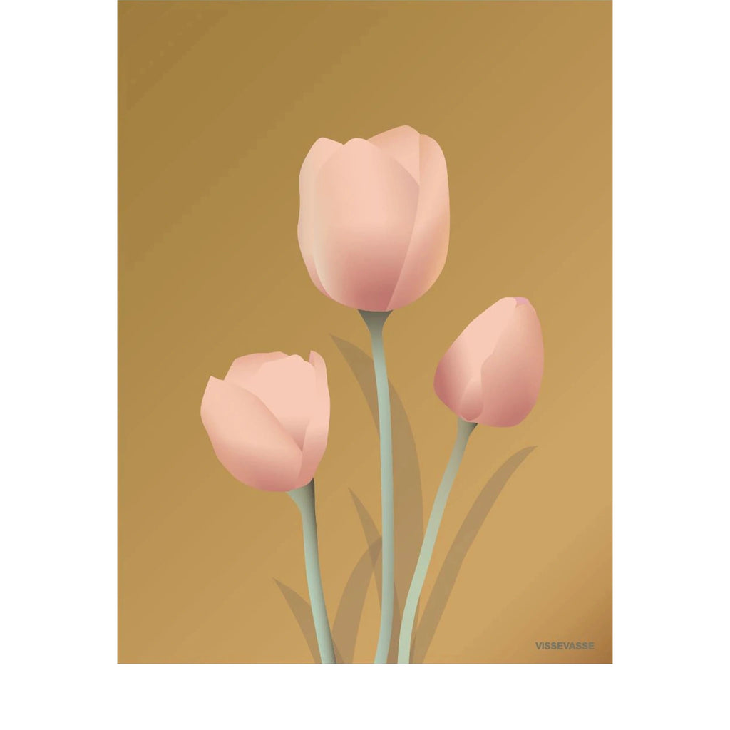 Vissevasse Tulip Poster 15 X21 Cm, Amber
