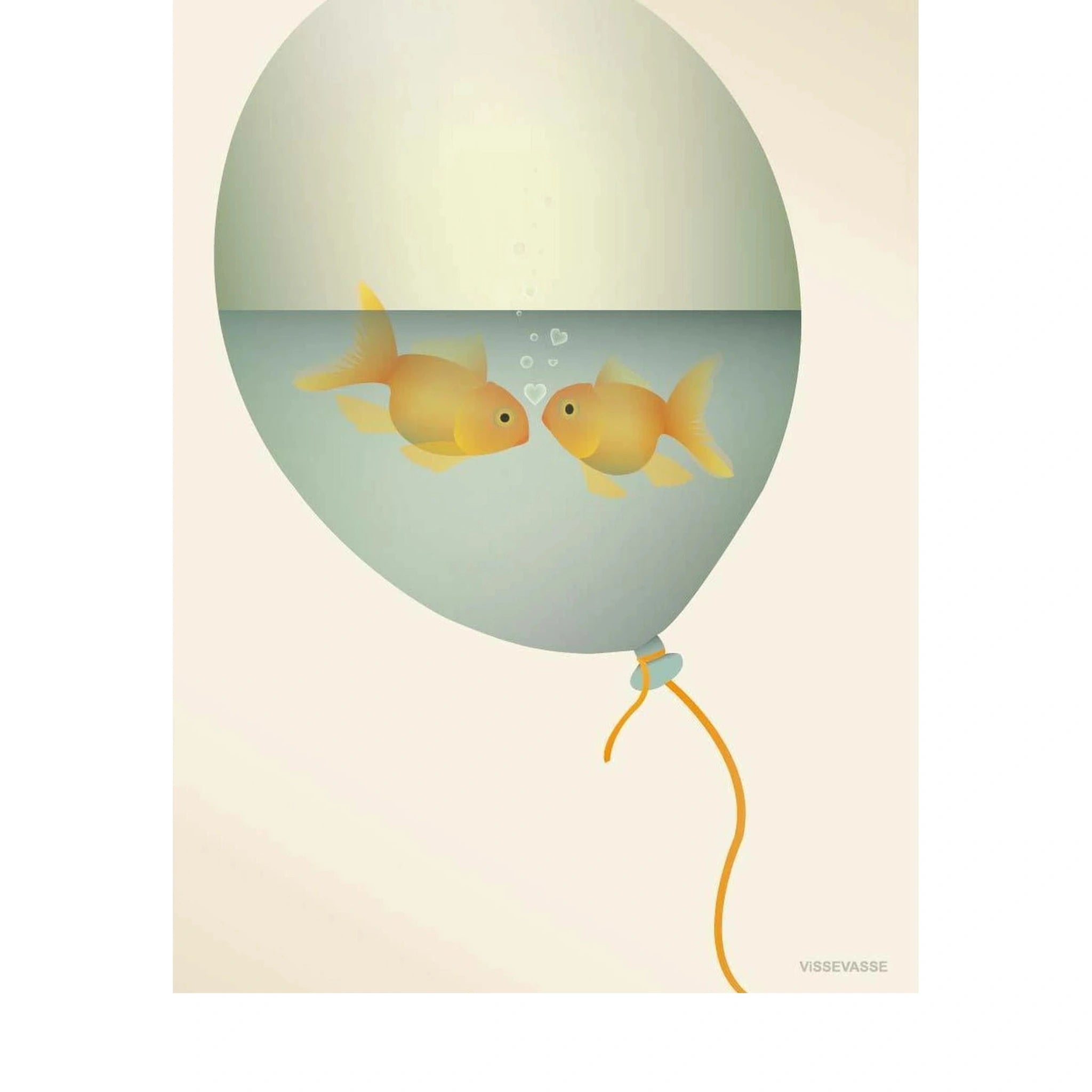 Vissevasse Love In A Bubble Poster, 30 X40 Cm