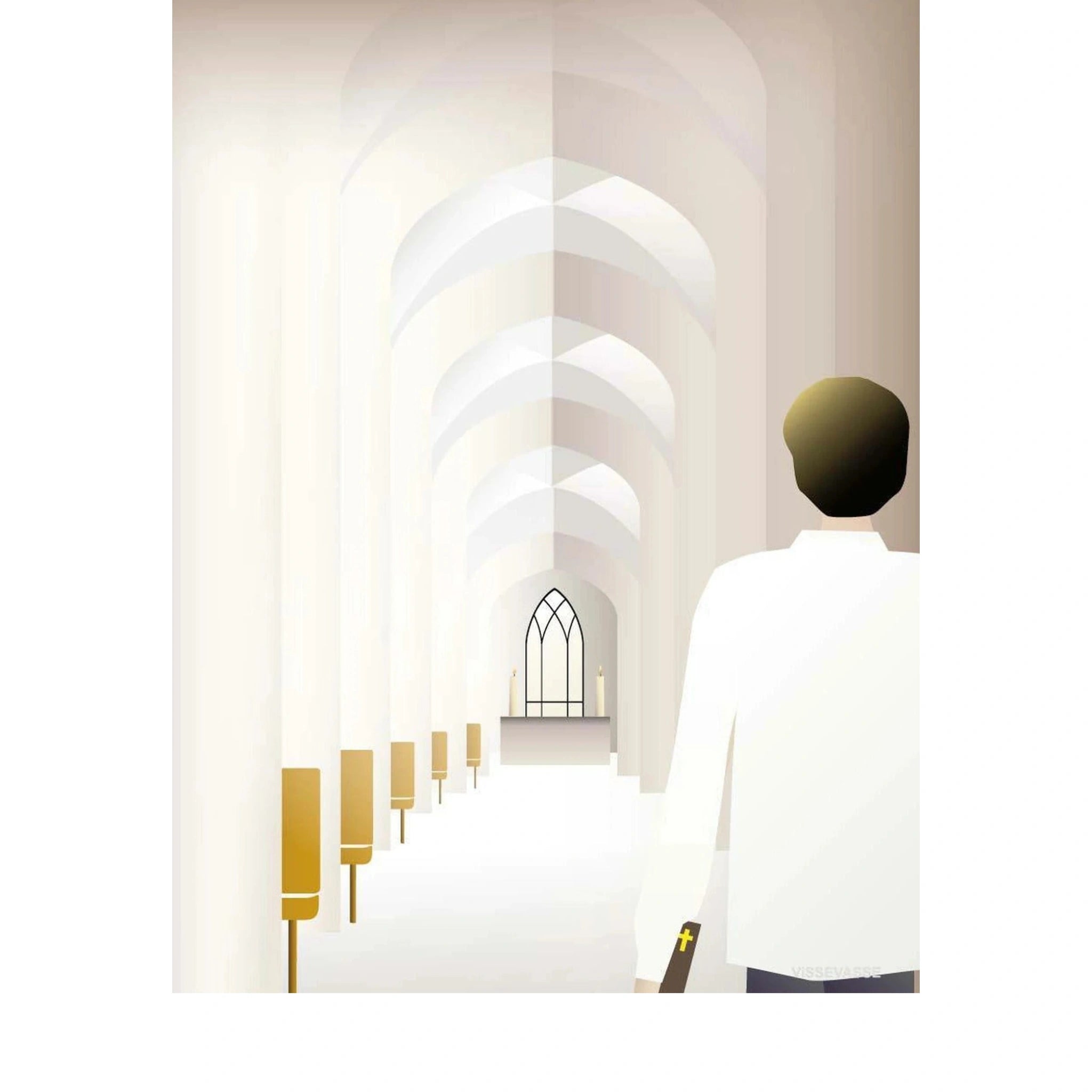 Vissevasse Confirmation Greeting Card 15 X21 Cm, Boy