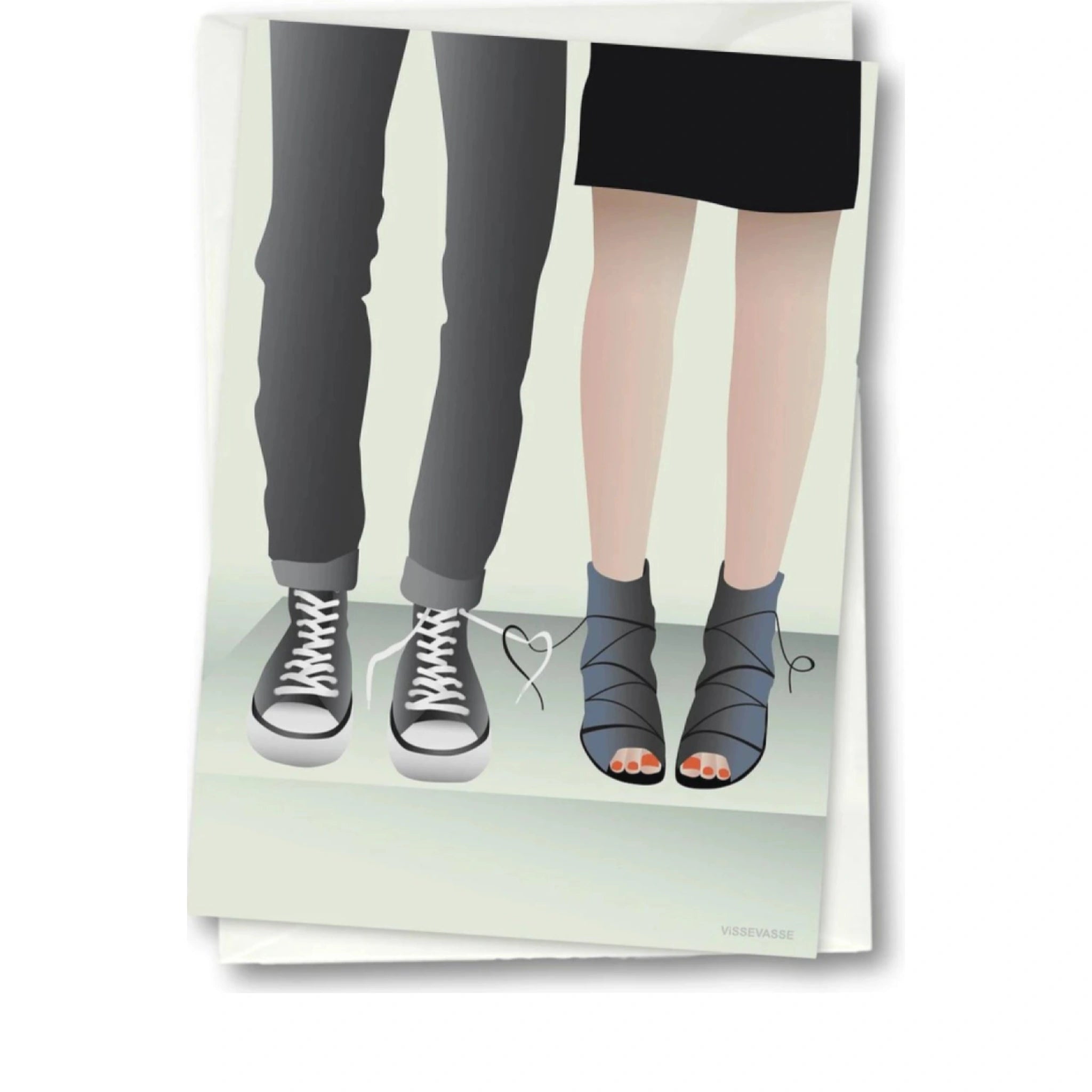 Vissevasse Laces Greeting Card, 15 X21 Cm