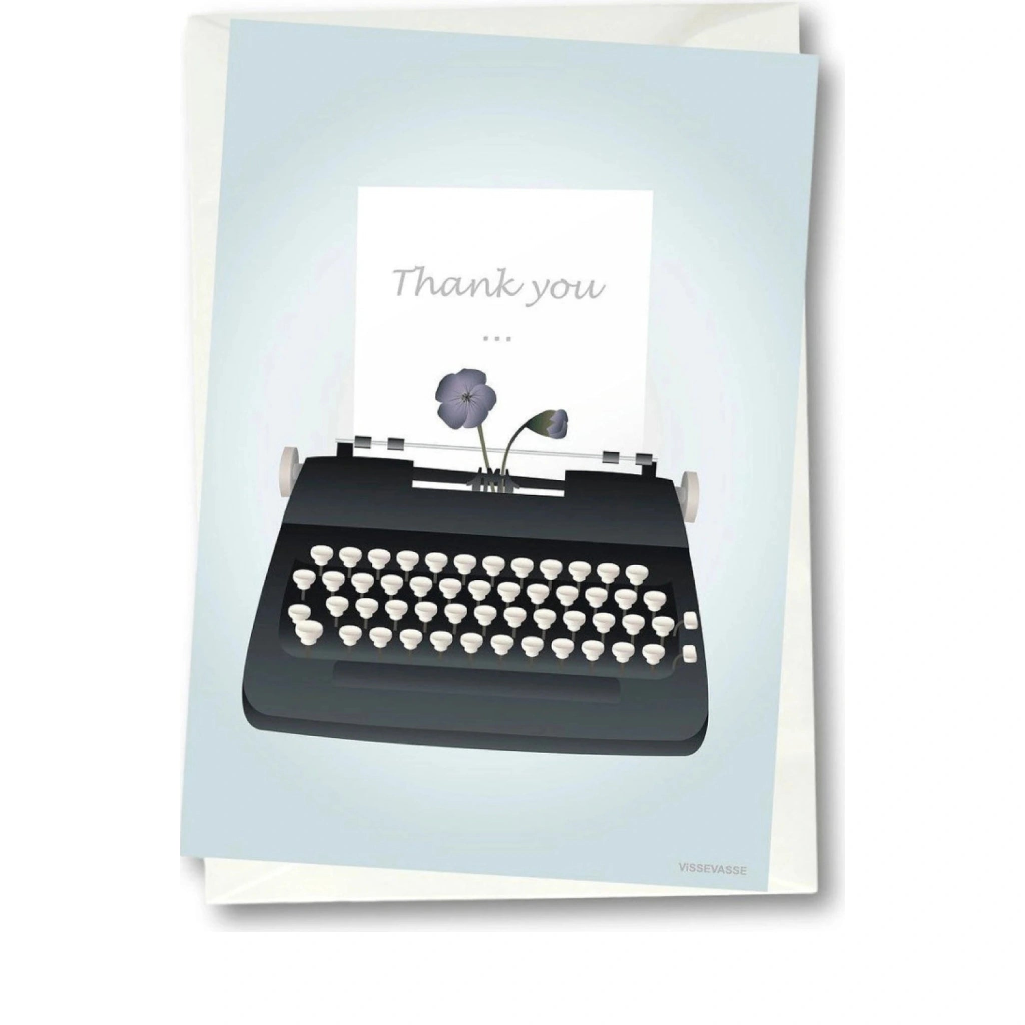 Vissevasse Thank You Greeting Card, 10.5 X15 Cm