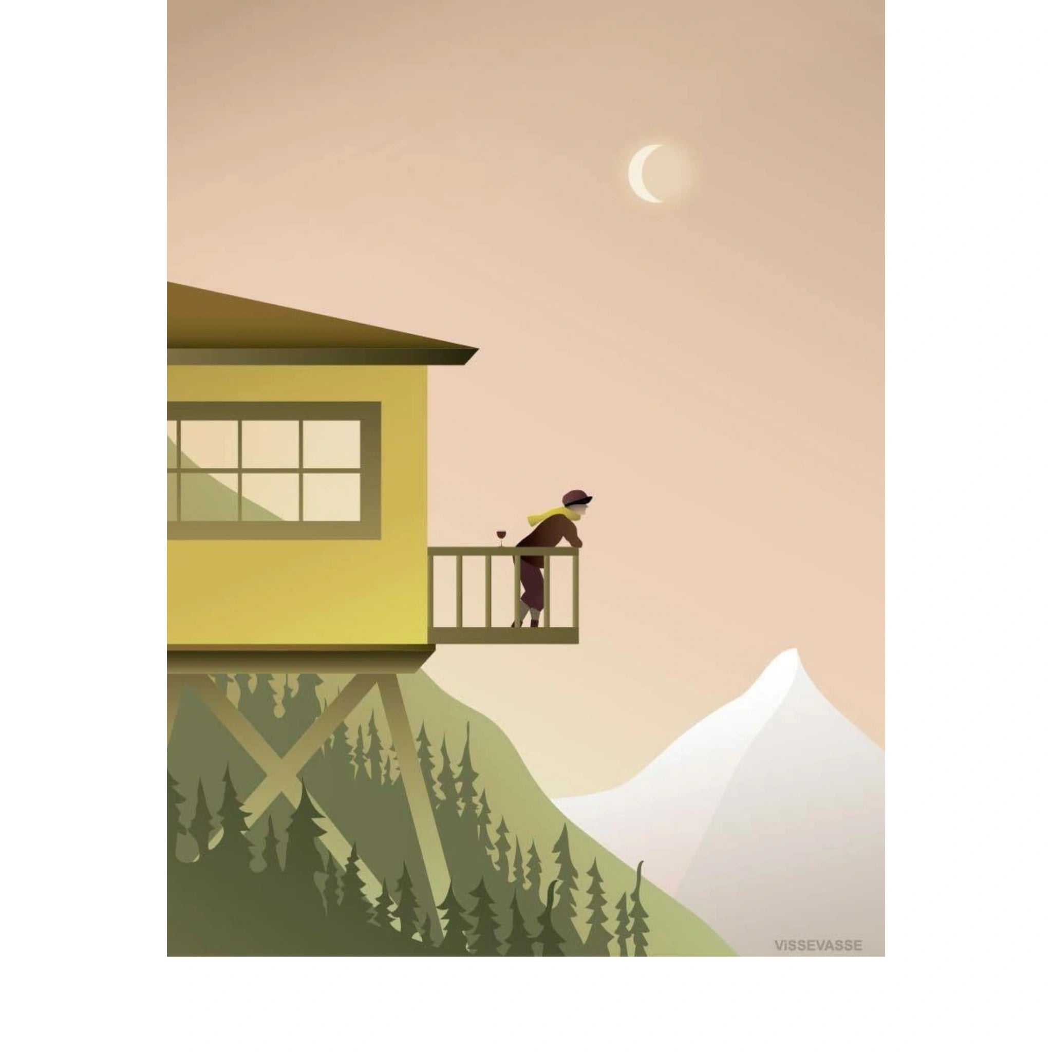 Vissevasse Afternoon Thoughts Poster, 30 X40 Cm