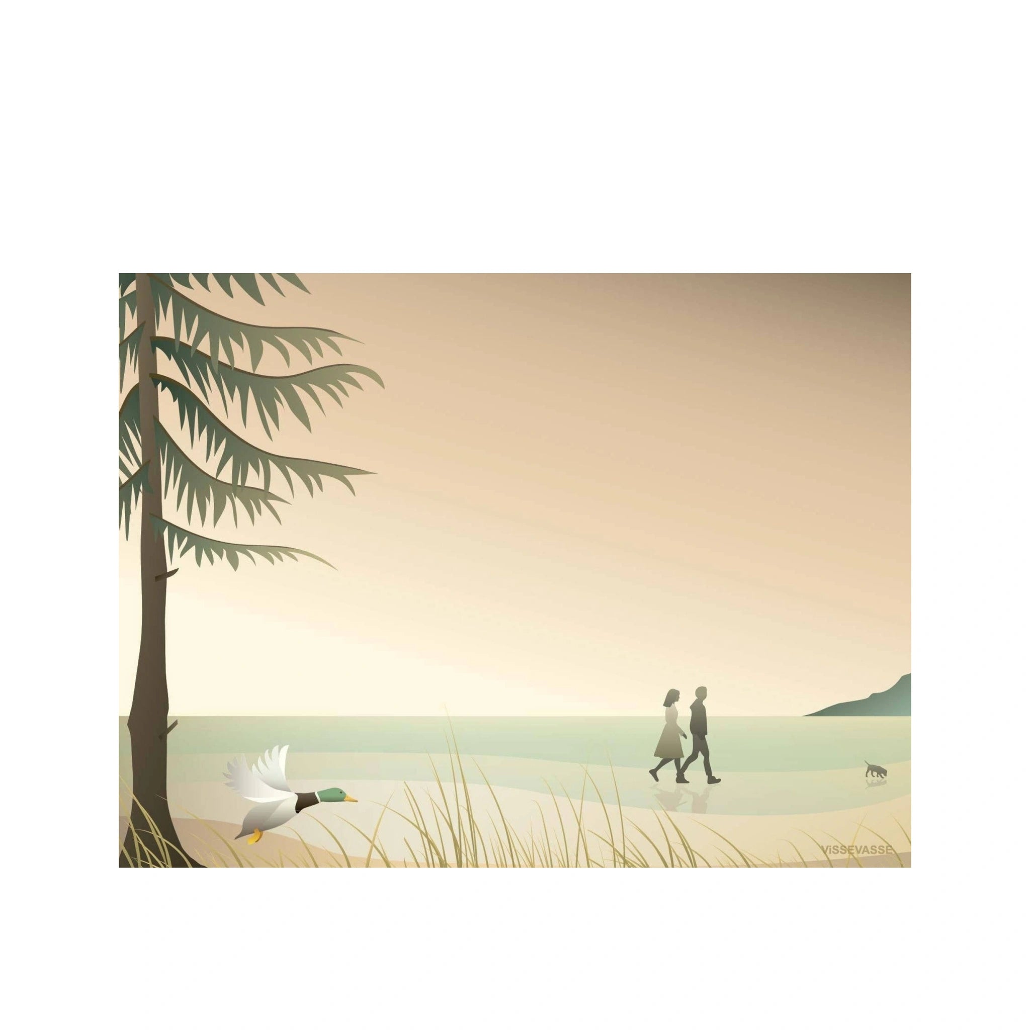 Vissevasse Walk And Talk Poster, 15 X21 Cm