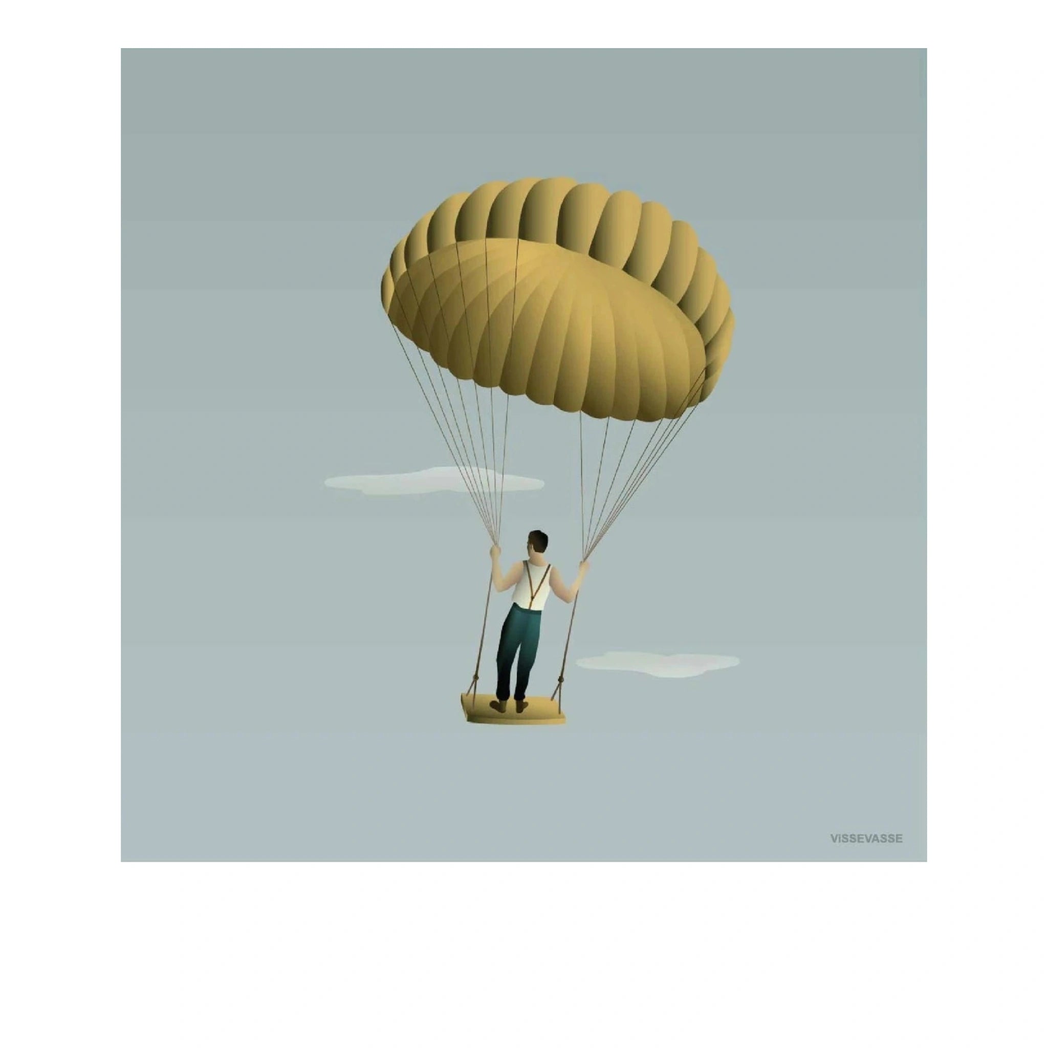 Vissevasse Man In The Sky Poster, 40 X40 Cm