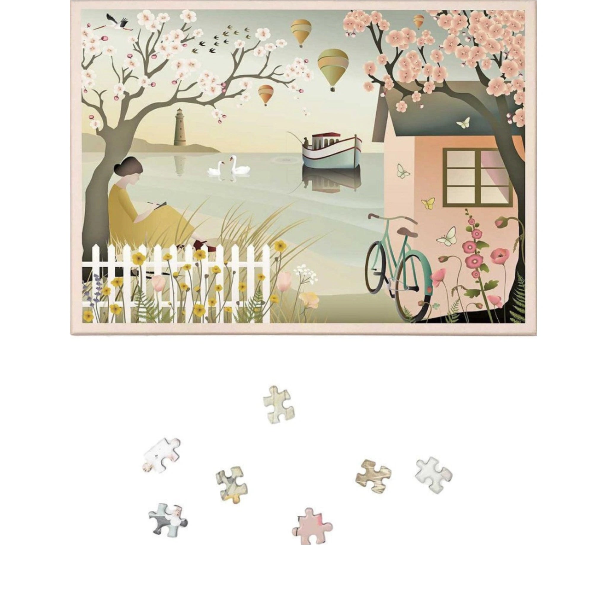 Vissevasse By The Sea Puzzle, 1000 Pieces