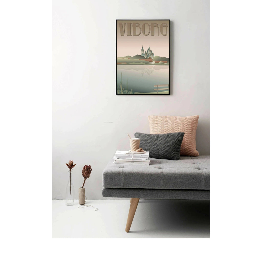 Vissevasse Viborg Lakes Poster, 30 X40 Cm