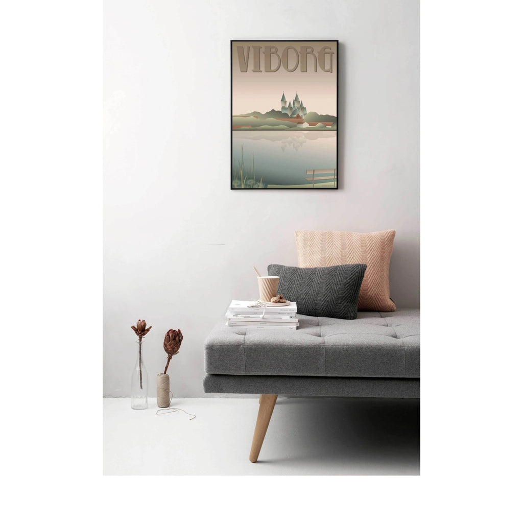 Vissevasse Viborg Lakes Poster, 15 X21 Cm