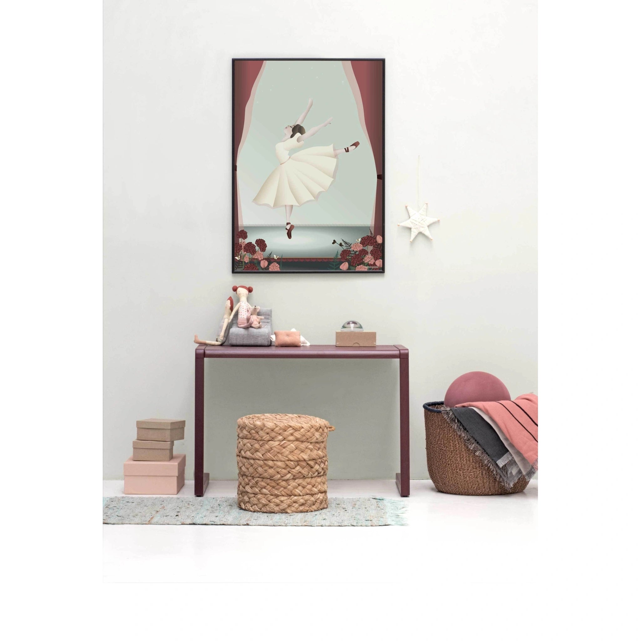 Vissevasse Ballerina Poster, 15 X21 Cm