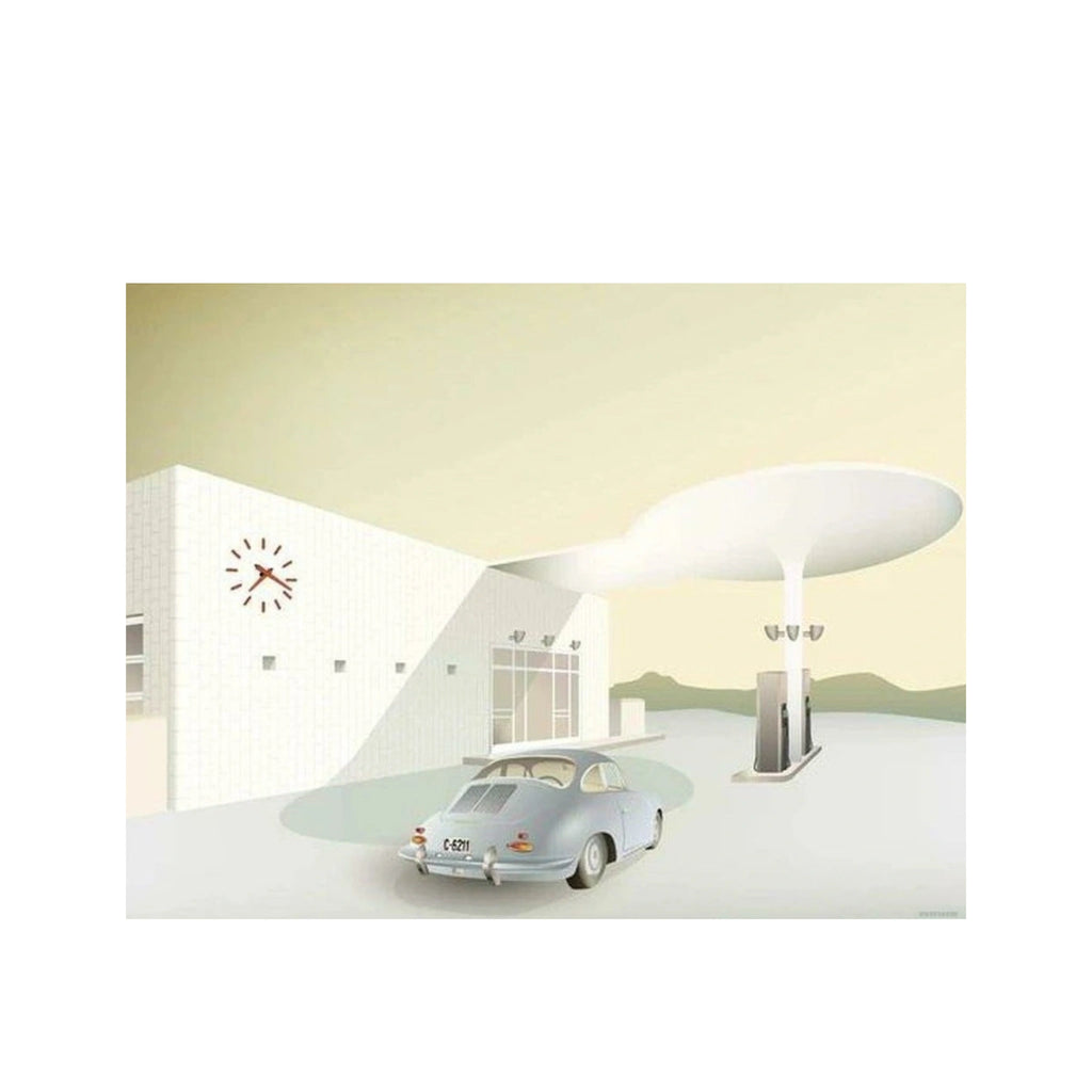 Vissevasse Skovshoved Petrol Station Poster, 15 X21 Cm