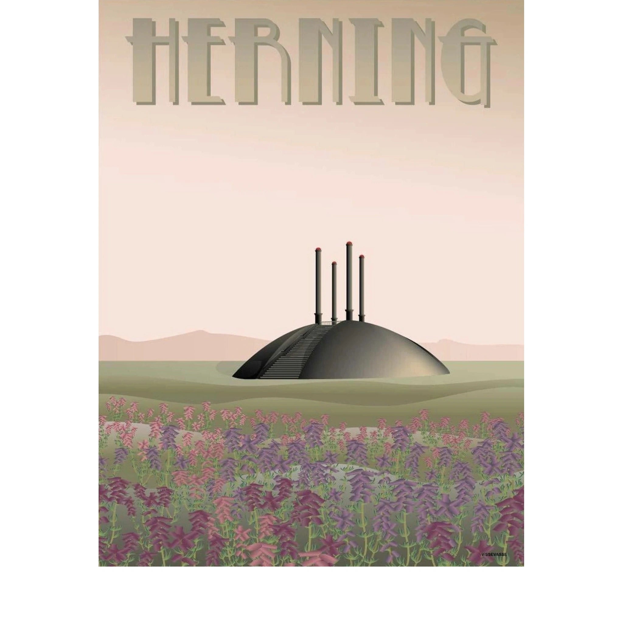 Vissevasse Herning Elia Poster, 50 X70 Cm