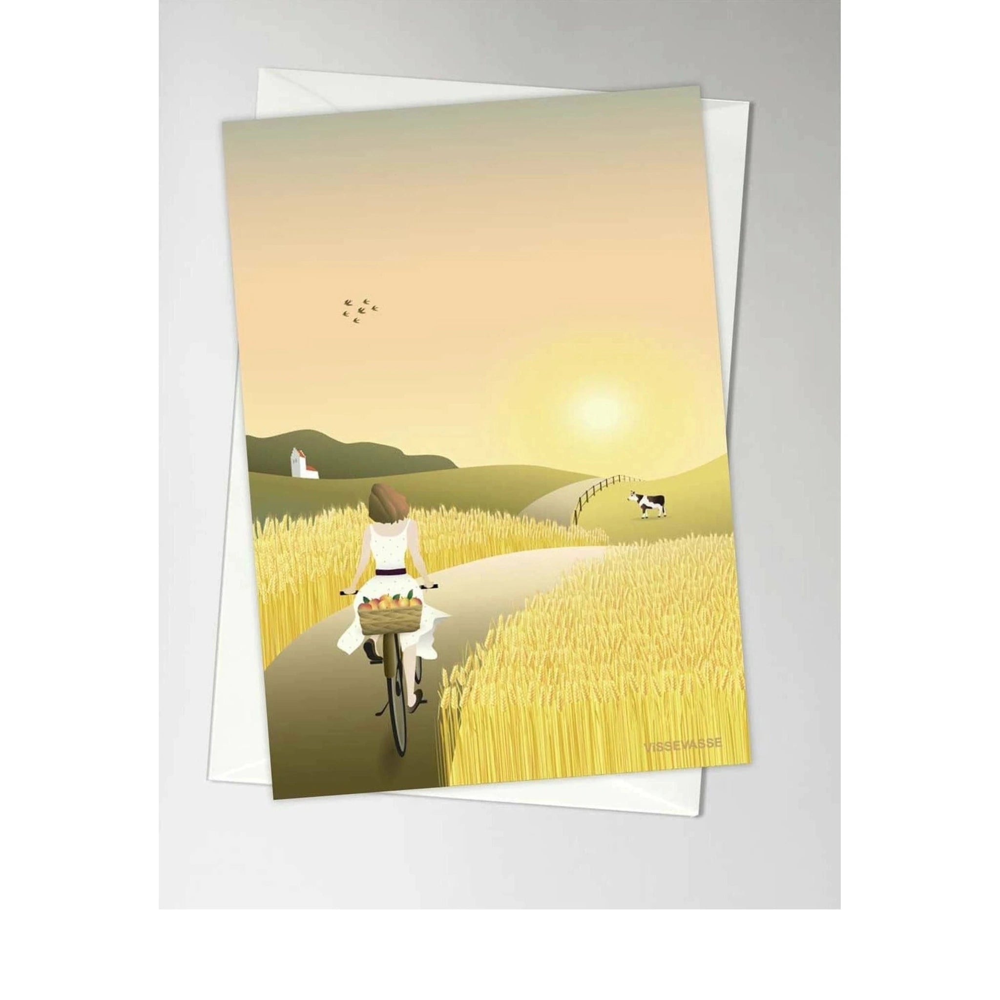 Vissevasse The Fields Greeting Card, A6