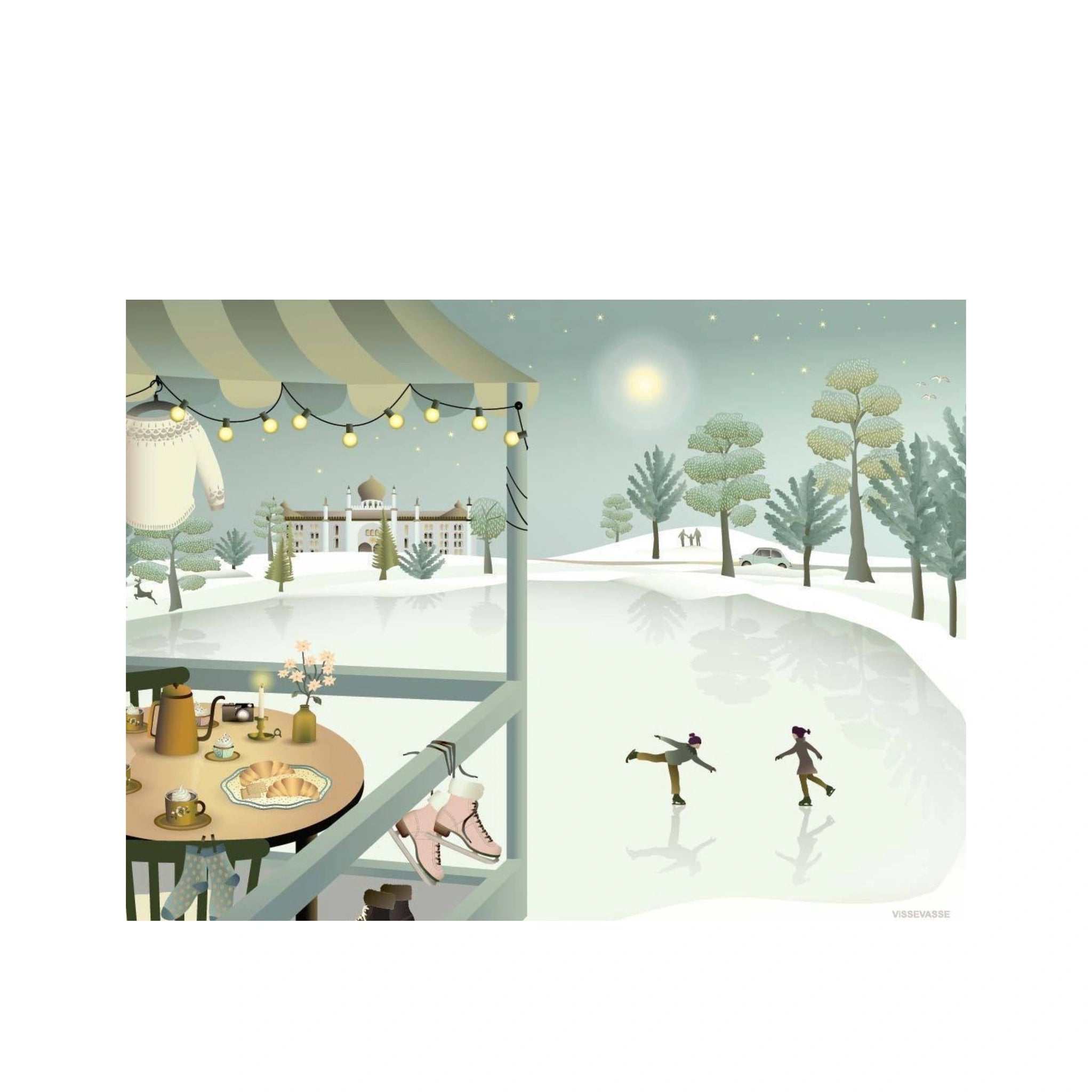 Vissevasse Ice Skating Poster