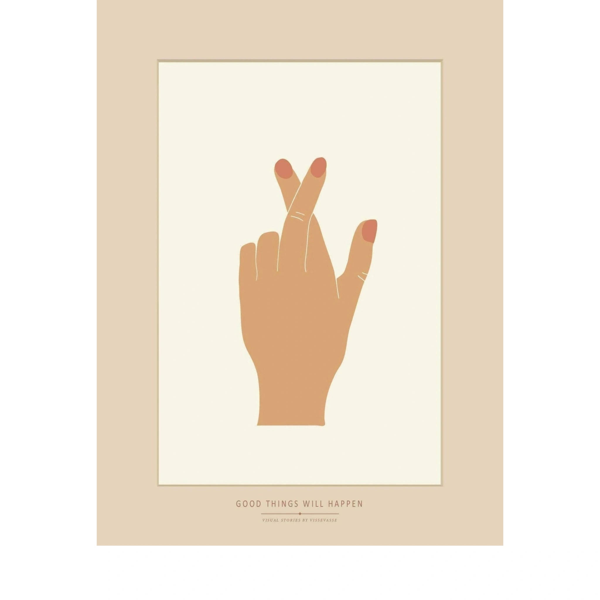 Vissevasse Good Things Will Happen Poster, 30 X40 Cm