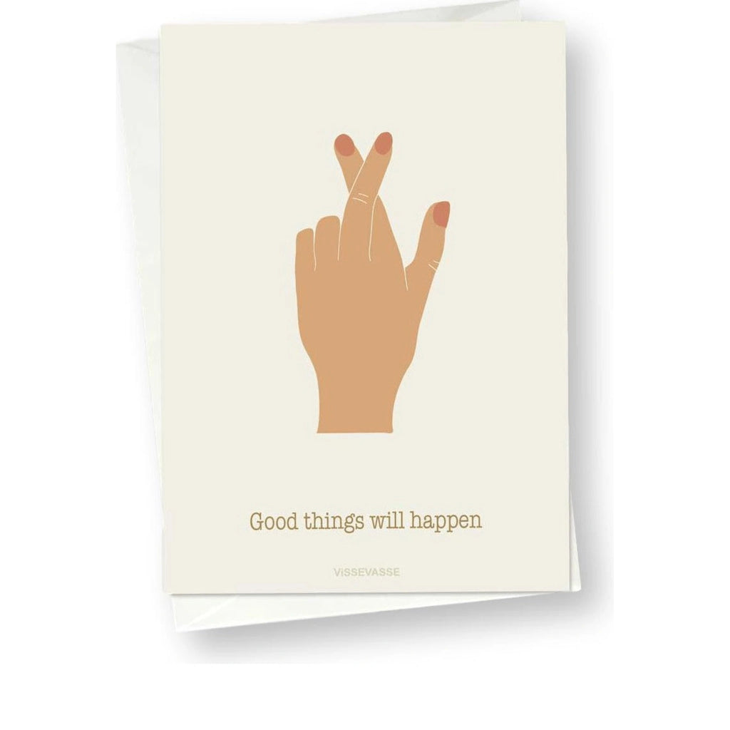 Vissevasse Good Things Will Happen Greeting Card, 10,5x15 Cm