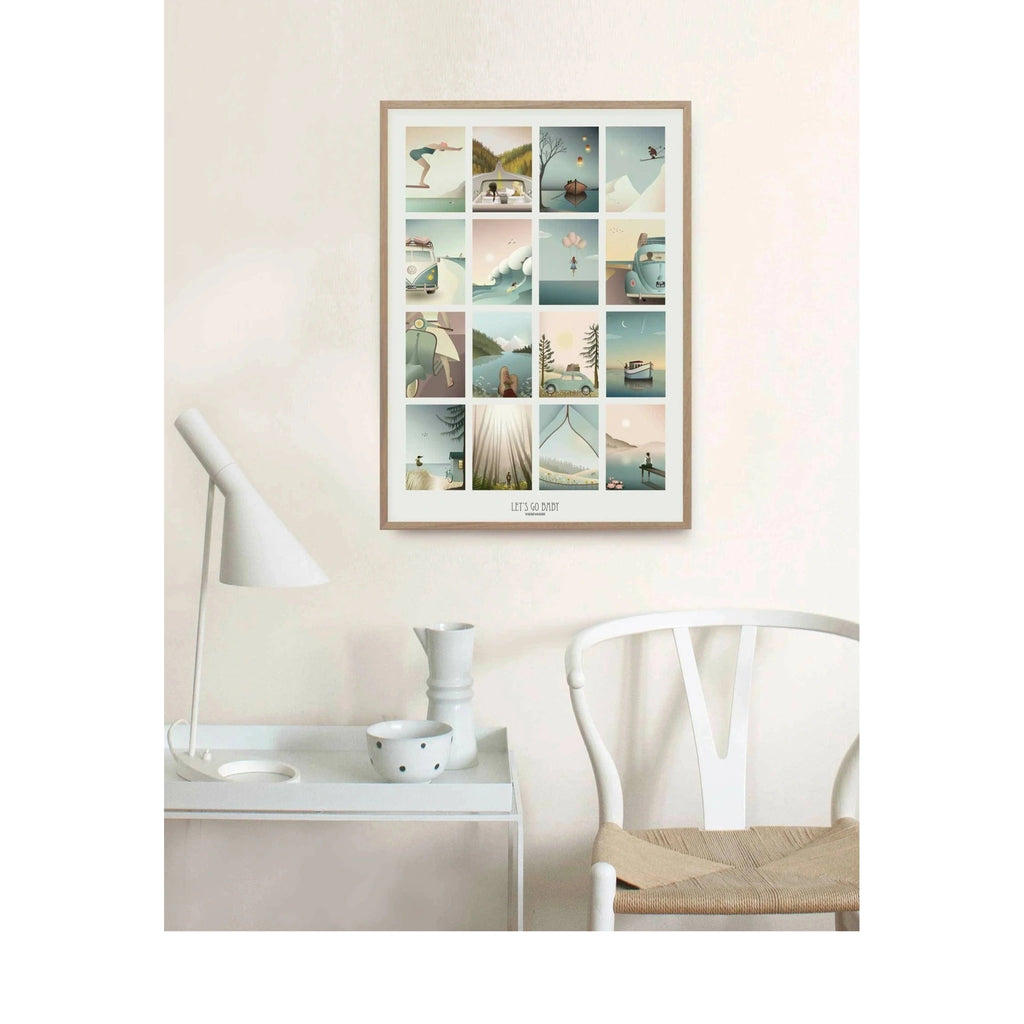 Vissevasse Let´S Go Baby Poster, 30 X40 Cm