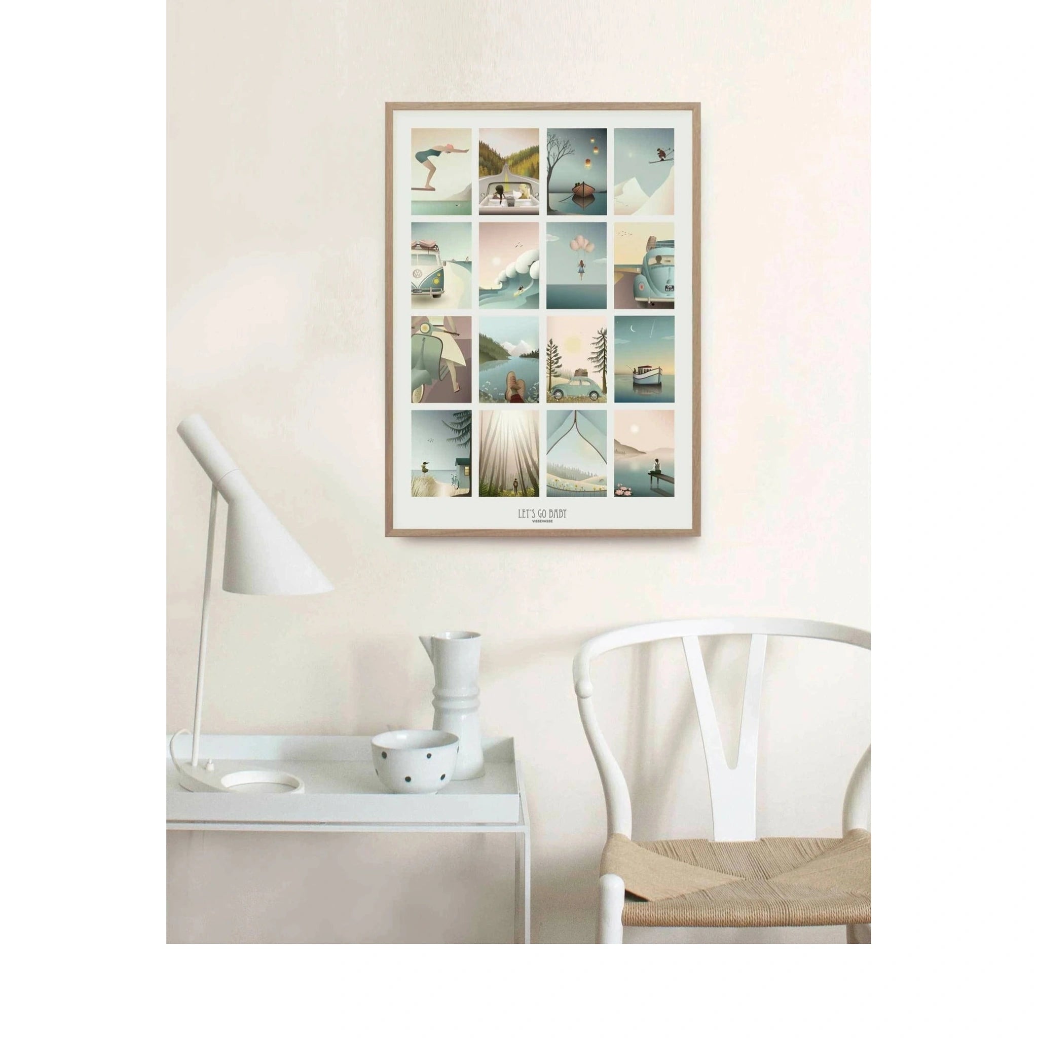 Vissevasse Let´S Go Baby Poster, 30 X40 Cm