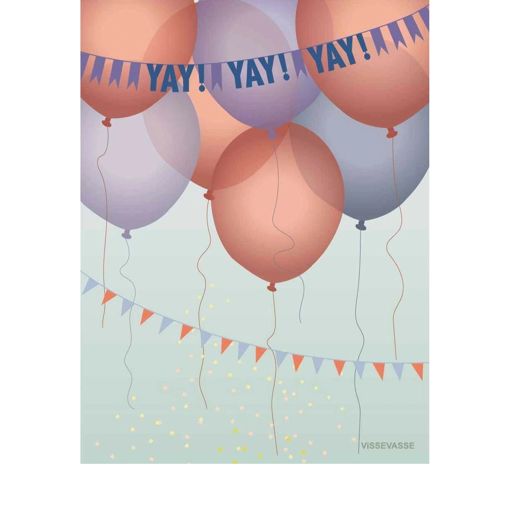 Vissevasse Yay Yay Yay Card, A7