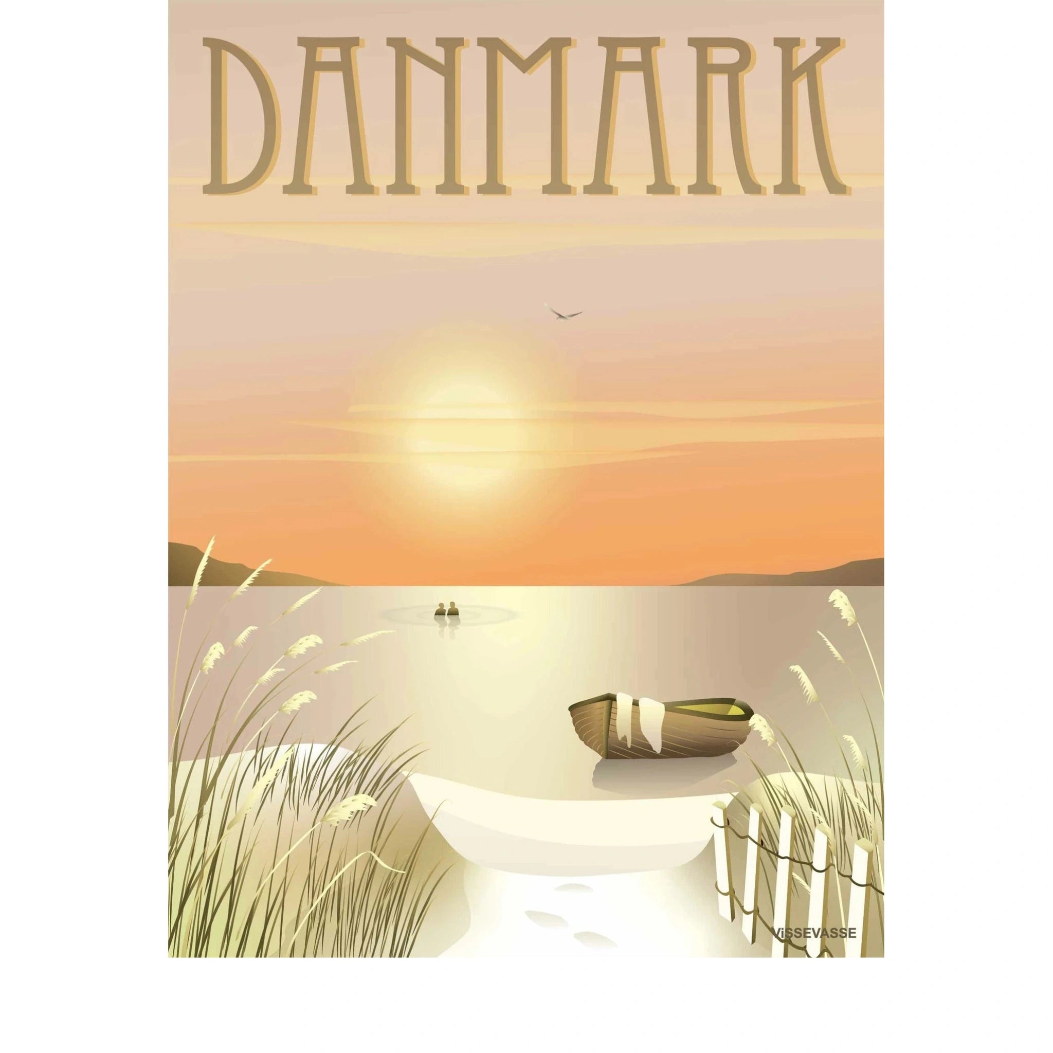 Vissevasse Denmark Dune Poster, 15x21cm