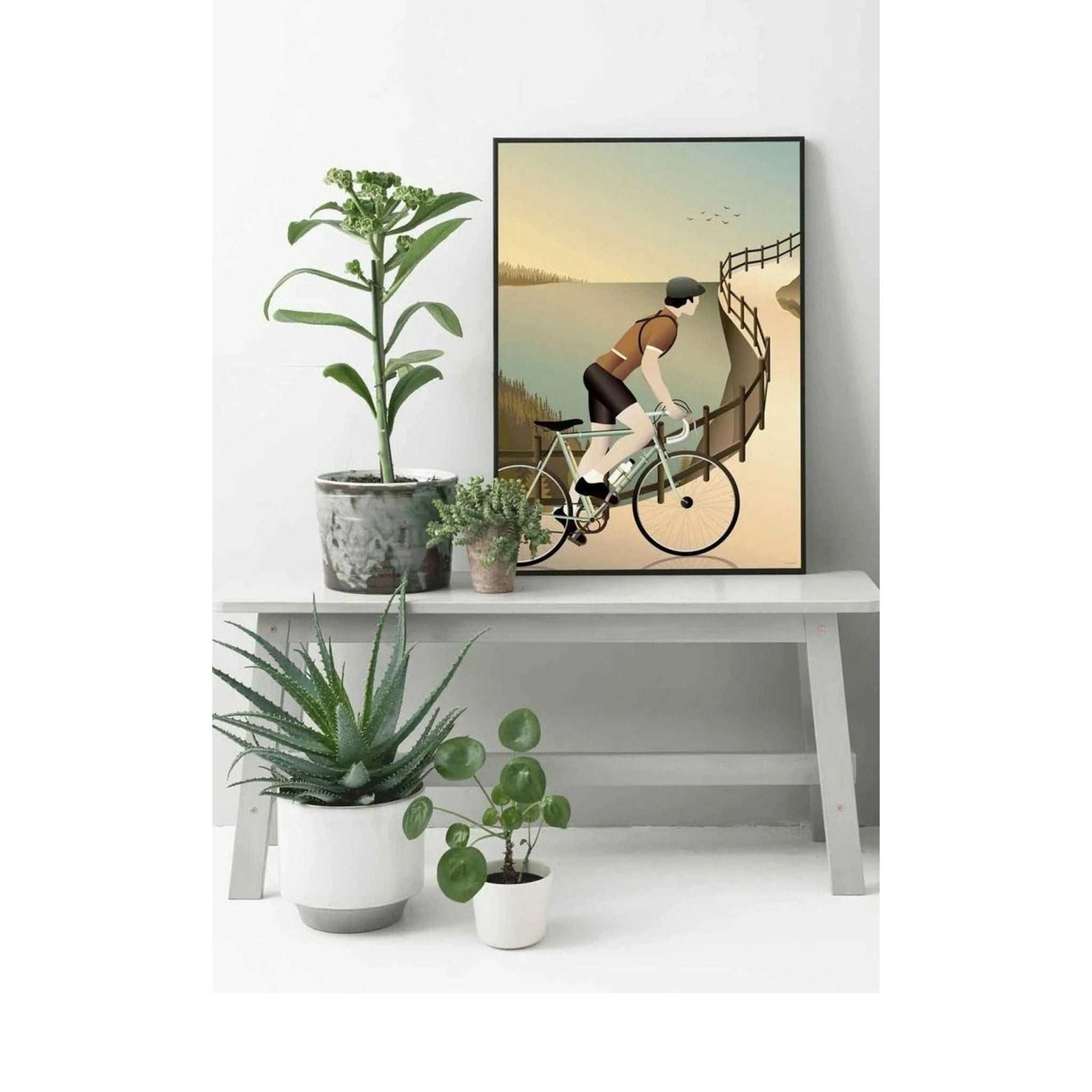 Vissevasse Cycling In The Hills Poster, 30 X40 Cm