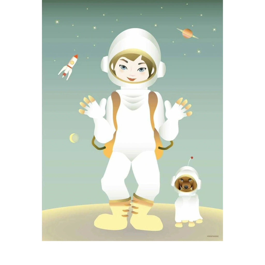 Vissevasse The Astronaut Poster, 50 X70 Cm