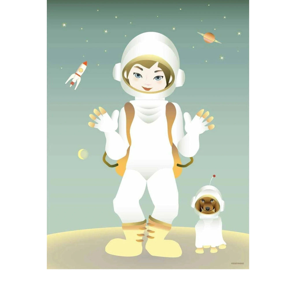 Vissevasse The Astronaut Poster, 30 X40 Cm