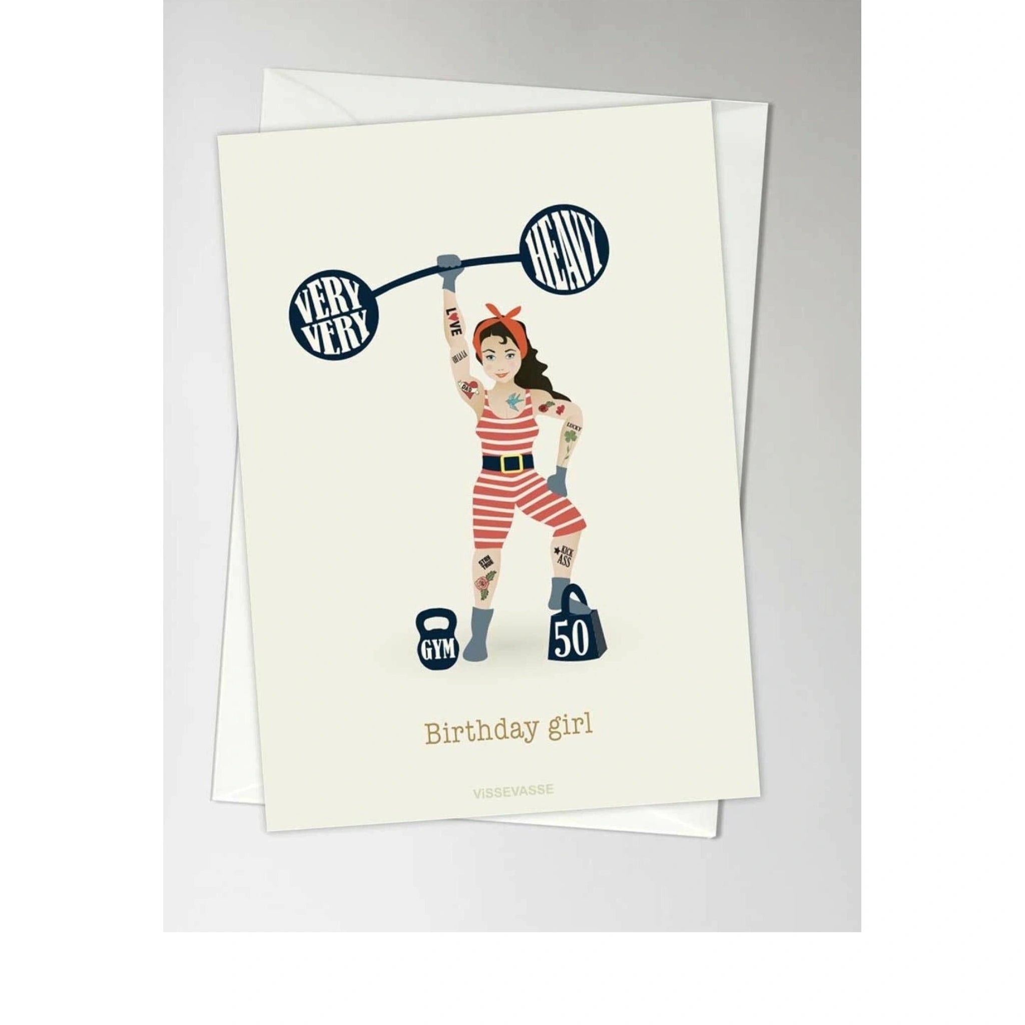 Vissevasse Birthday Girl Greeting Card, A6