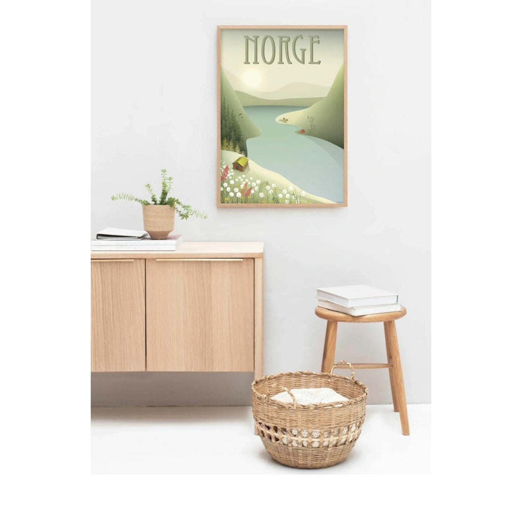 Vissevasse Norway 'Fjellet' Poster, 50x70 Cm