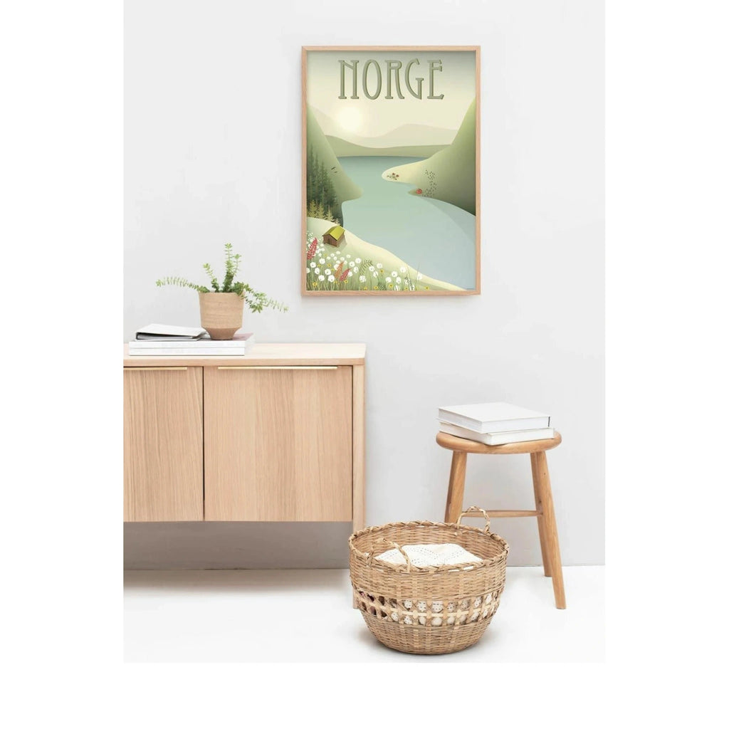 Vissevasse Norway 'Fjellet' Poster, 15x21 Cm